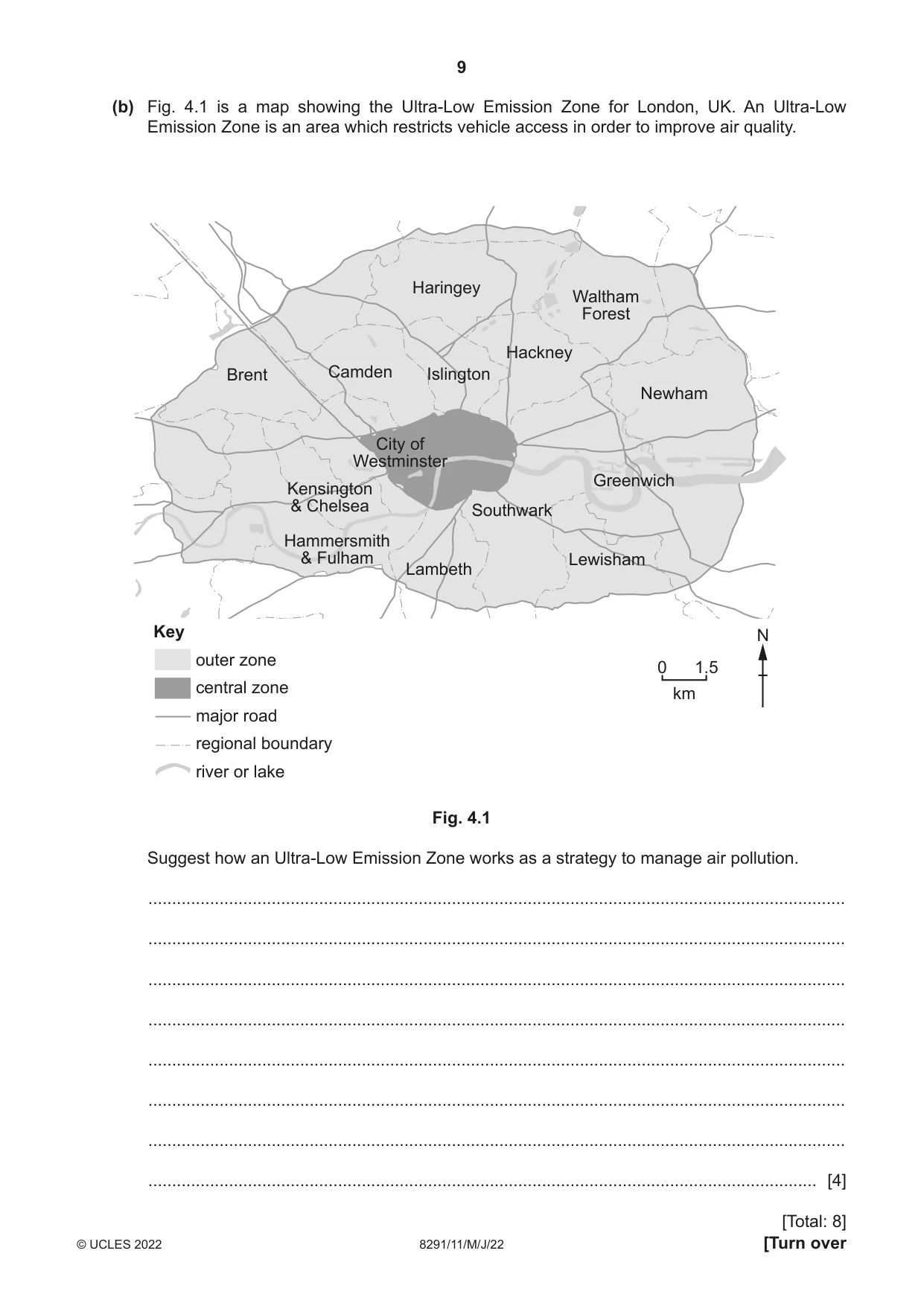 Cambridge A Level Environmental Management (AS only) 8291 2022 May/June Paper 1 · Variant 1 question paper, page 9 of 20