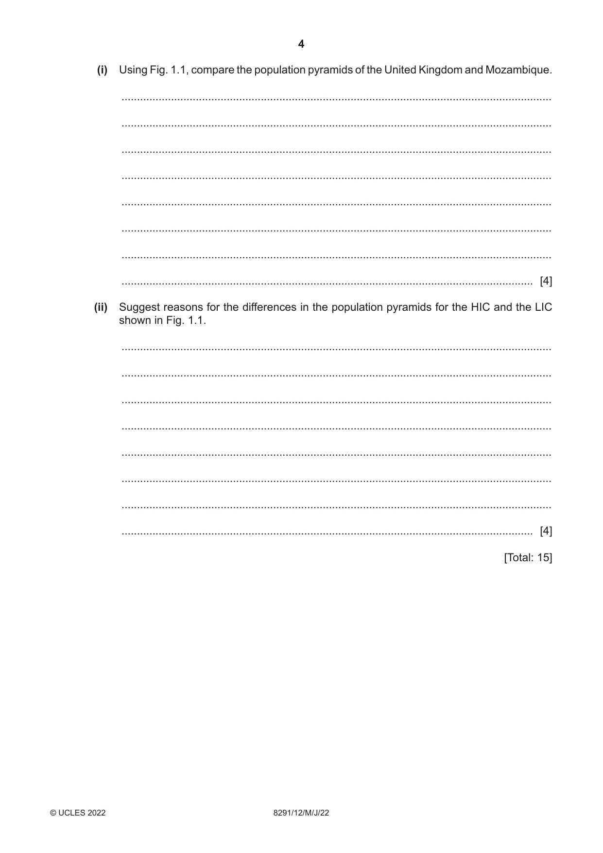 Cambridge A Level Environmental Management (AS only) 8291 2022 May/June Paper 1 · Variant 2 question paper, page 4 of 20