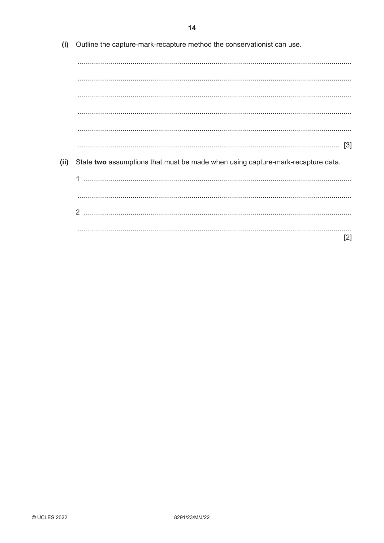 Cambridge A Level Environmental Management (AS only) 8291 2022 May/June Paper 2 · Variant 3 question paper, page 14 of 24