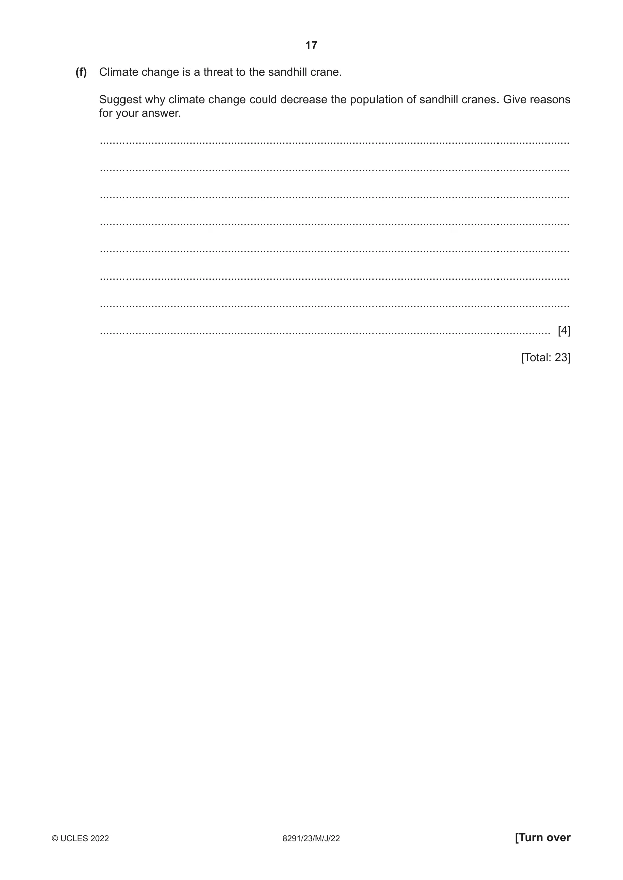 Cambridge A Level Environmental Management (AS only) 8291 2022 May/June Paper 2 · Variant 3 question paper, page 17 of 24