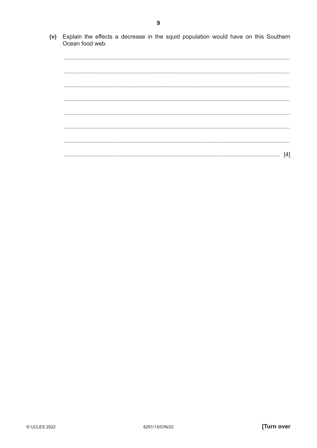 Cambridge A Level Environmental Management (AS only) 8291 2022 Oct/Nov Paper 1 · Variant 3 question paper, page 9 of 20