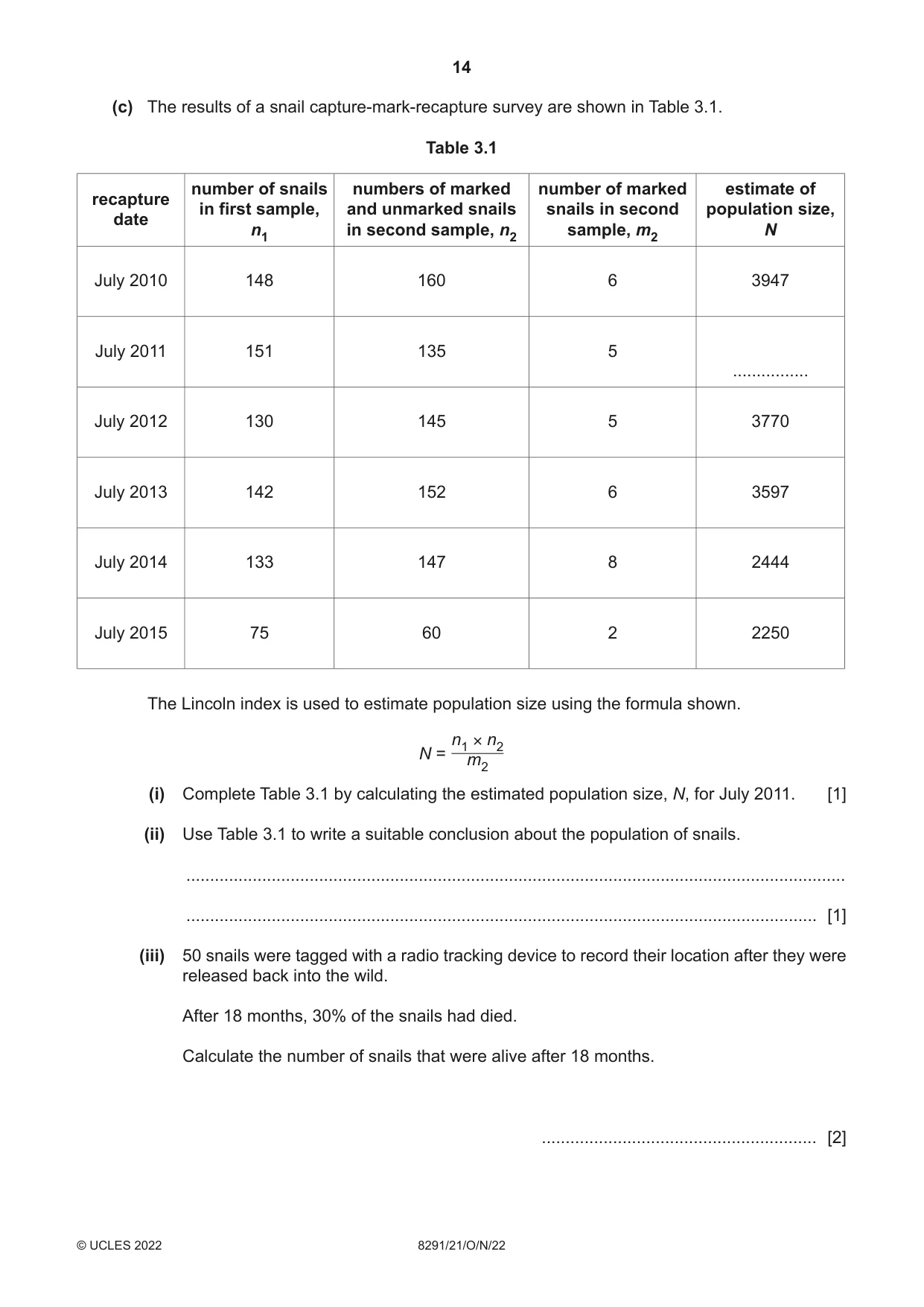 Cambridge A Level Environmental Management (AS only) 8291 2022 Oct/Nov Paper 2 · Variant 1 question paper, page 14 of 24