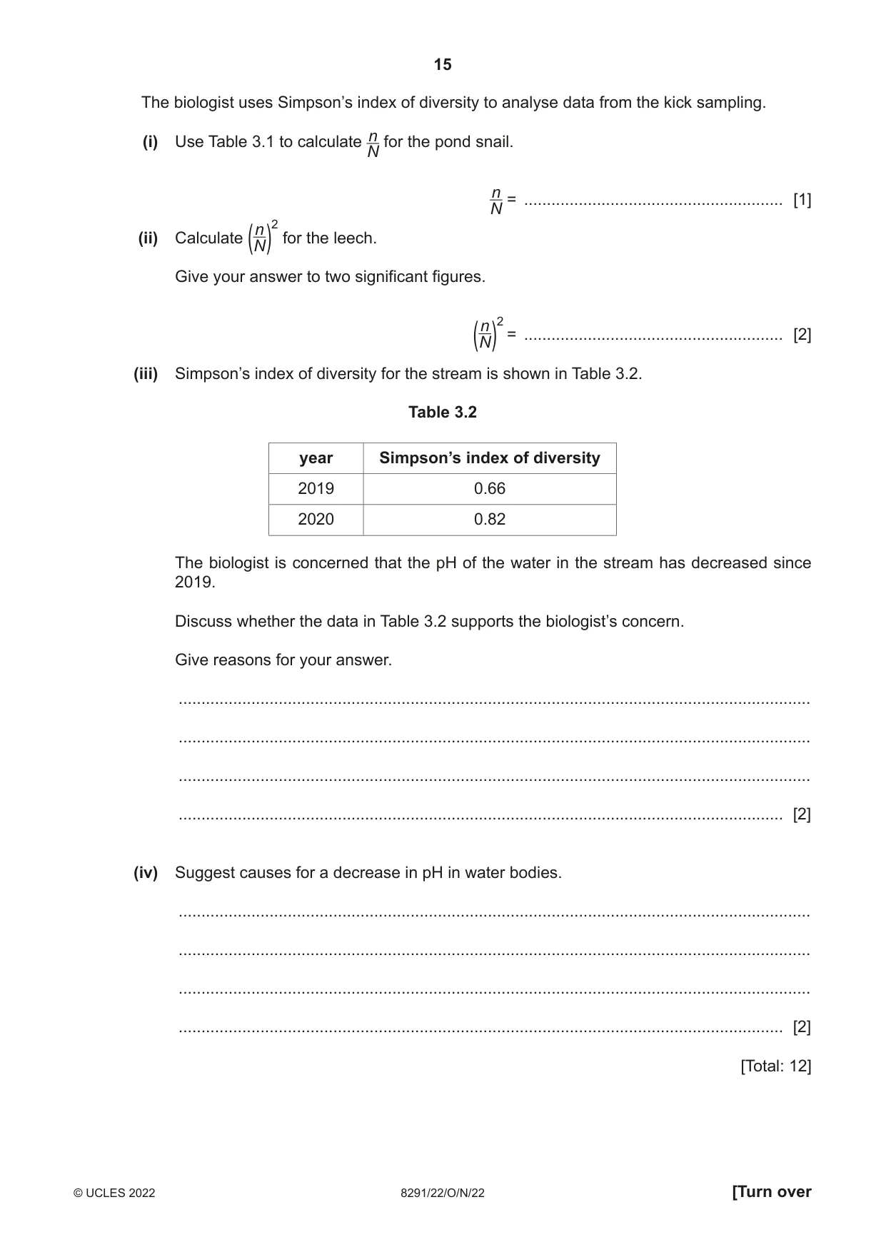 Cambridge A Level Environmental Management (AS only) 8291 2022 Oct/Nov Paper 2 · Variant 2 question paper, page 15 of 20