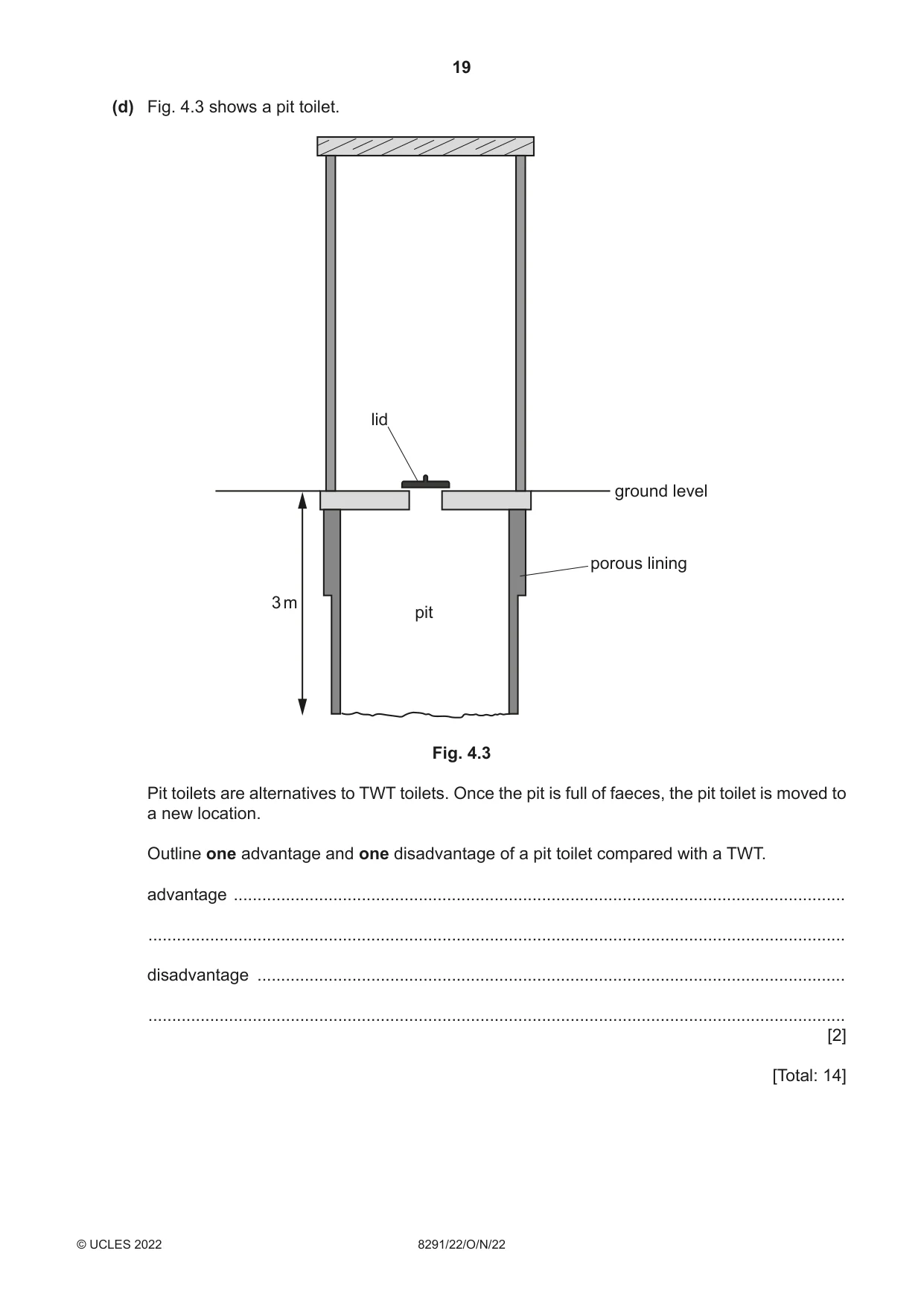 Cambridge A Level Environmental Management (AS only) 8291 2022 Oct/Nov Paper 2 · Variant 2 question paper, page 19 of 20