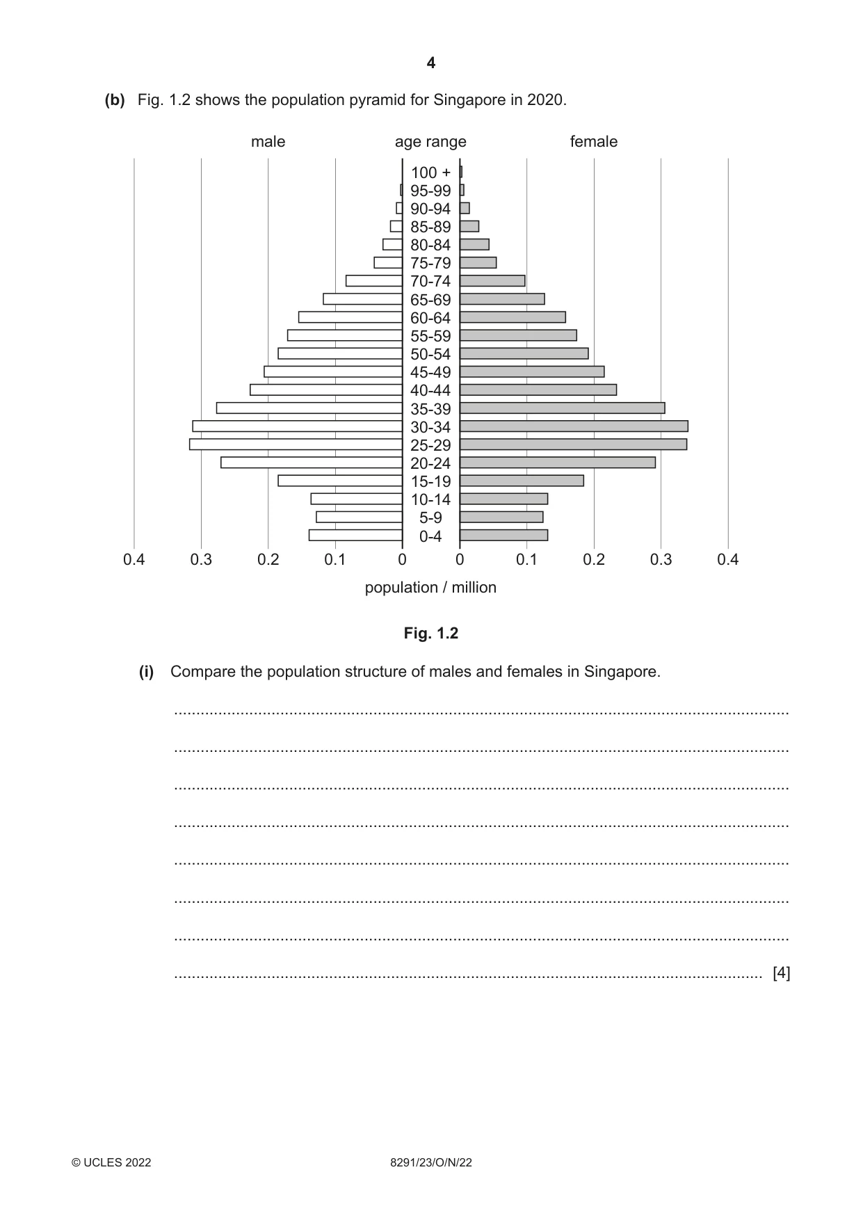 Cambridge A Level Environmental Management (AS only) 8291 2022 Oct/Nov Paper 2 · Variant 3 question paper, page 4 of 24