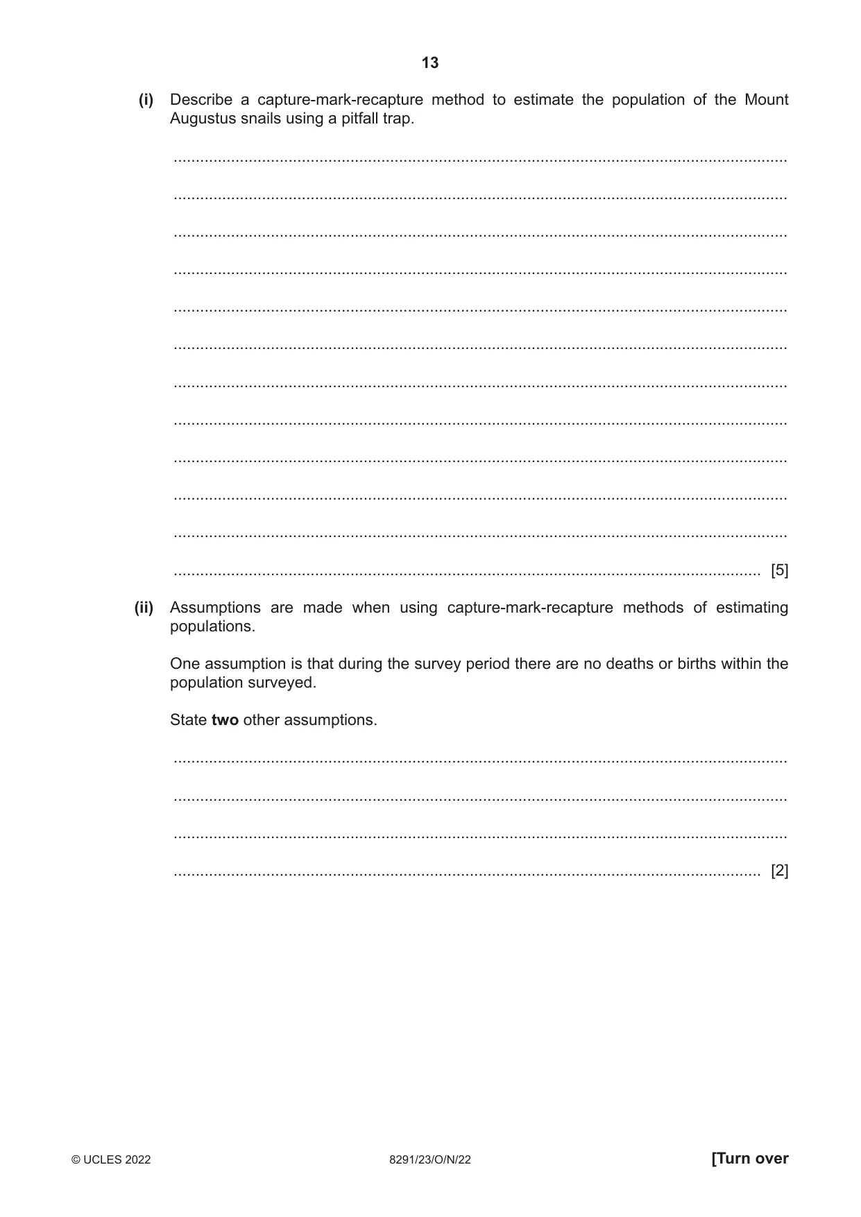Cambridge A Level Environmental Management (AS only) 8291 2022 Oct/Nov Paper 2 · Variant 3 question paper, page 13 of 24