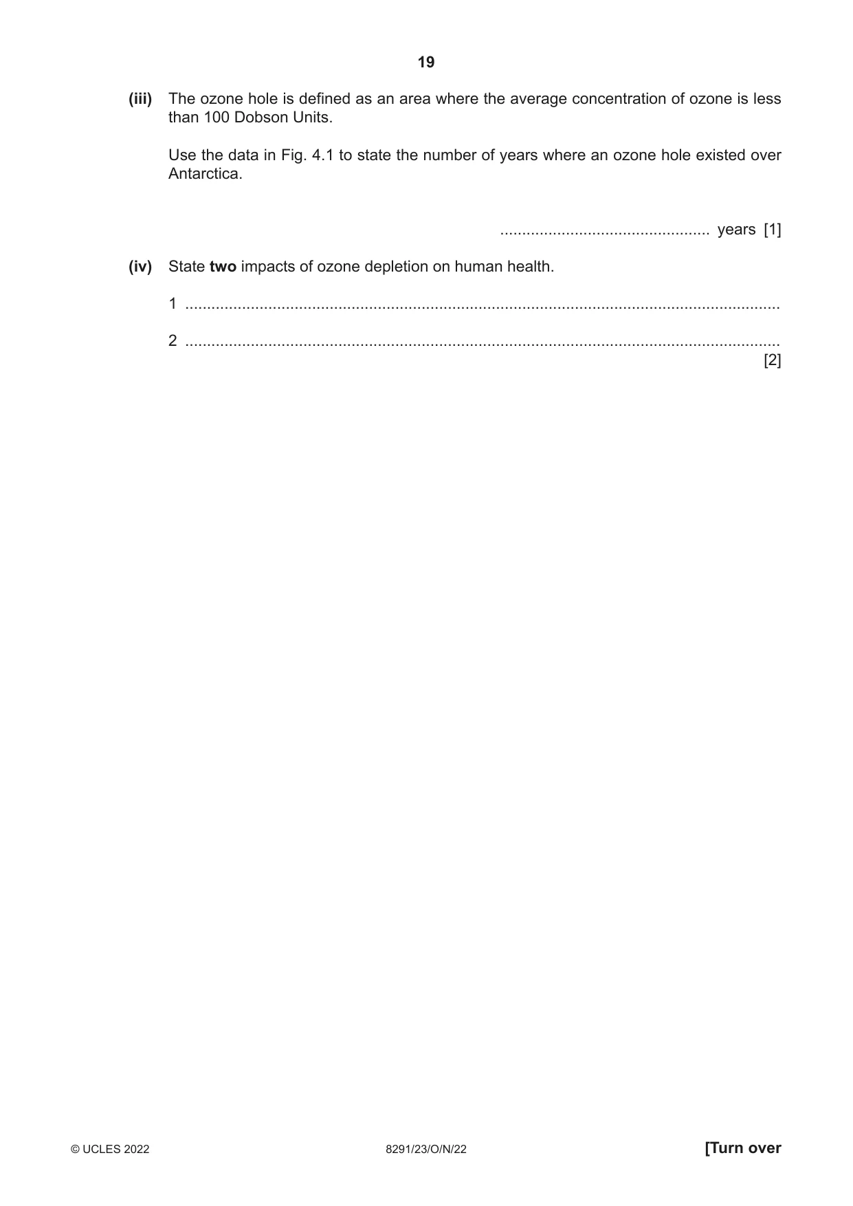 Cambridge A Level Environmental Management (AS only) 8291 2022 Oct/Nov Paper 2 · Variant 3 question paper, page 19 of 24