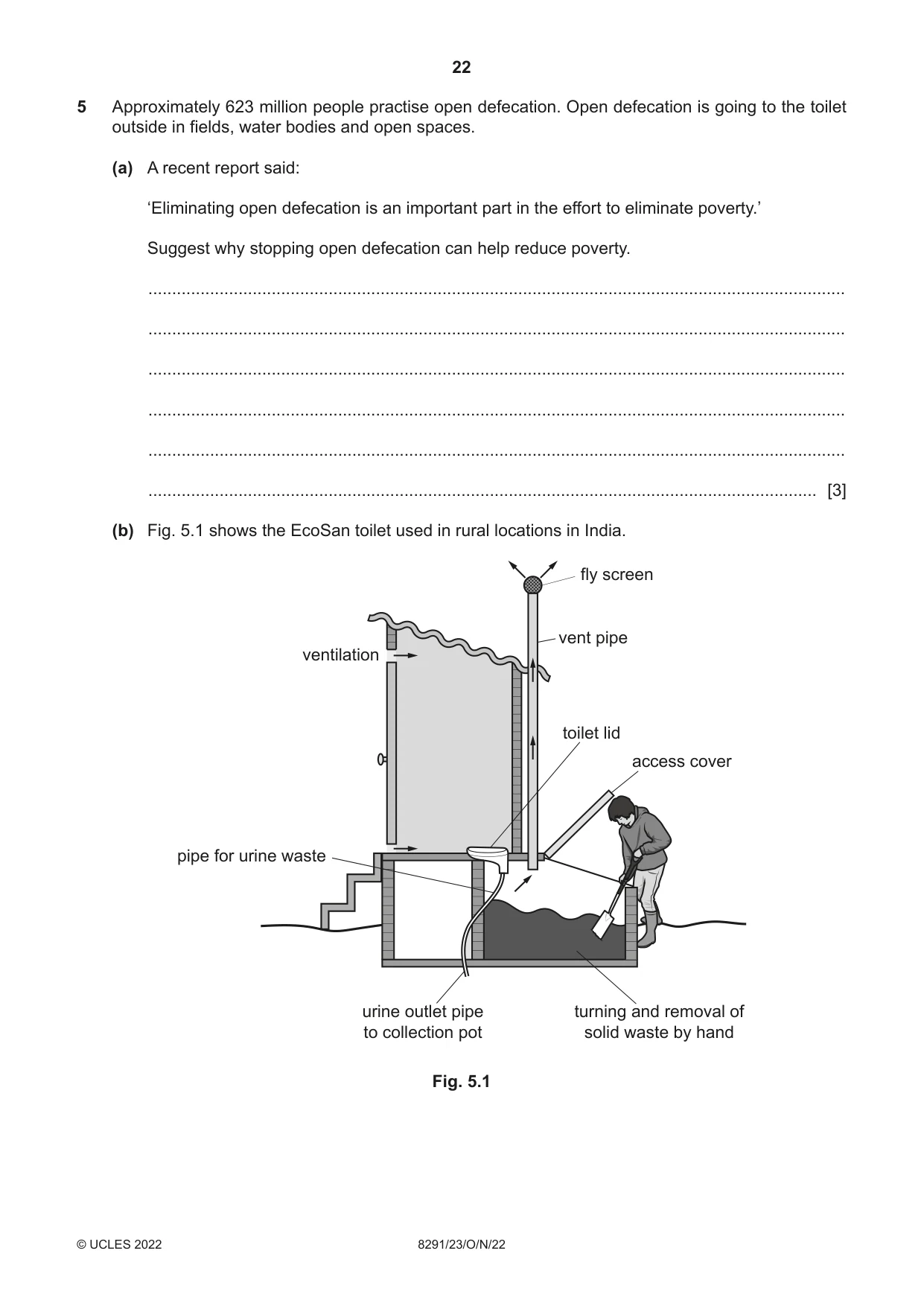 Cambridge A Level Environmental Management (AS only) 8291 2022 Oct/Nov Paper 2 · Variant 3 question paper, page 22 of 24