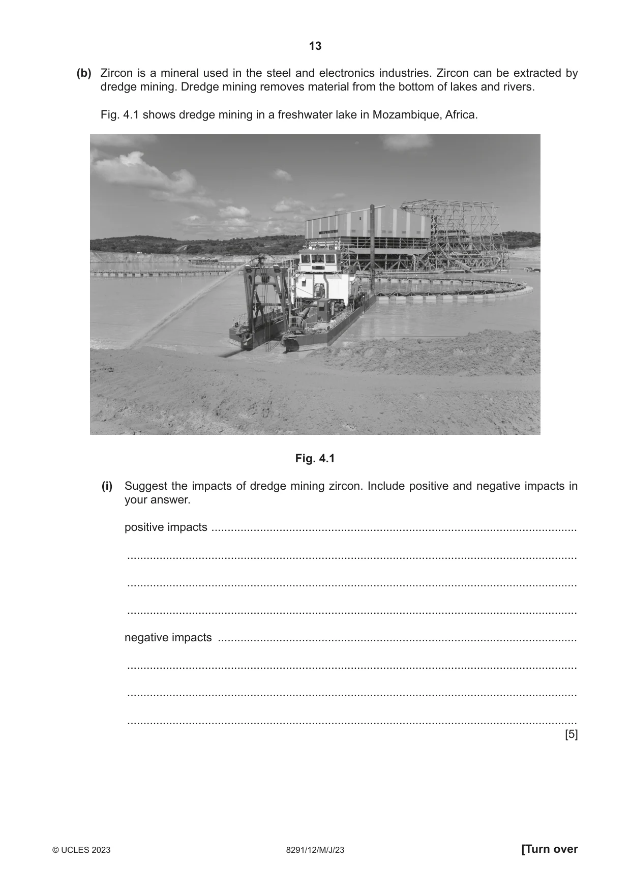 Cambridge A Level Environmental Management (AS only) 8291 2023 May/June Paper 1 · Variant 2 question paper, page 13 of 20