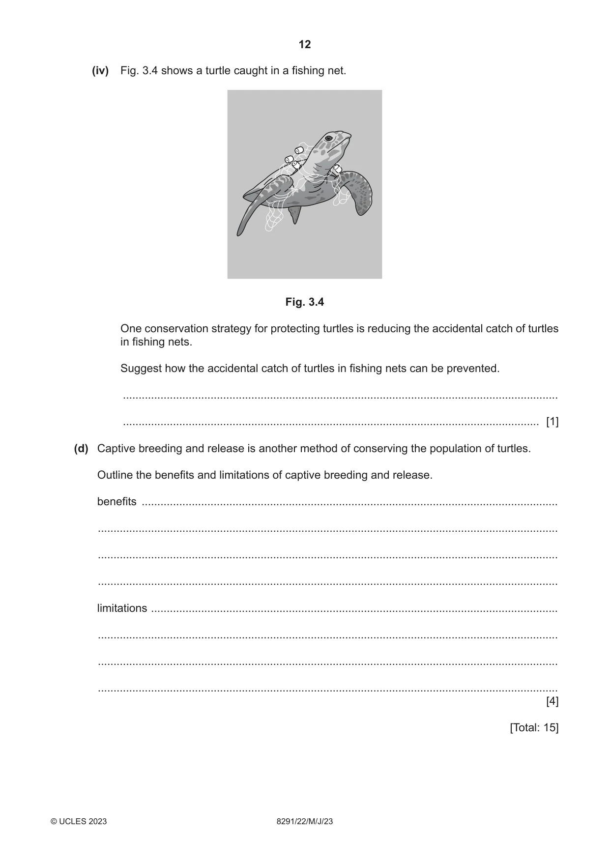 Cambridge A Level Environmental Management (AS only) 8291 2023 May/June Paper 2 · Variant 2 question paper, page 12 of 20