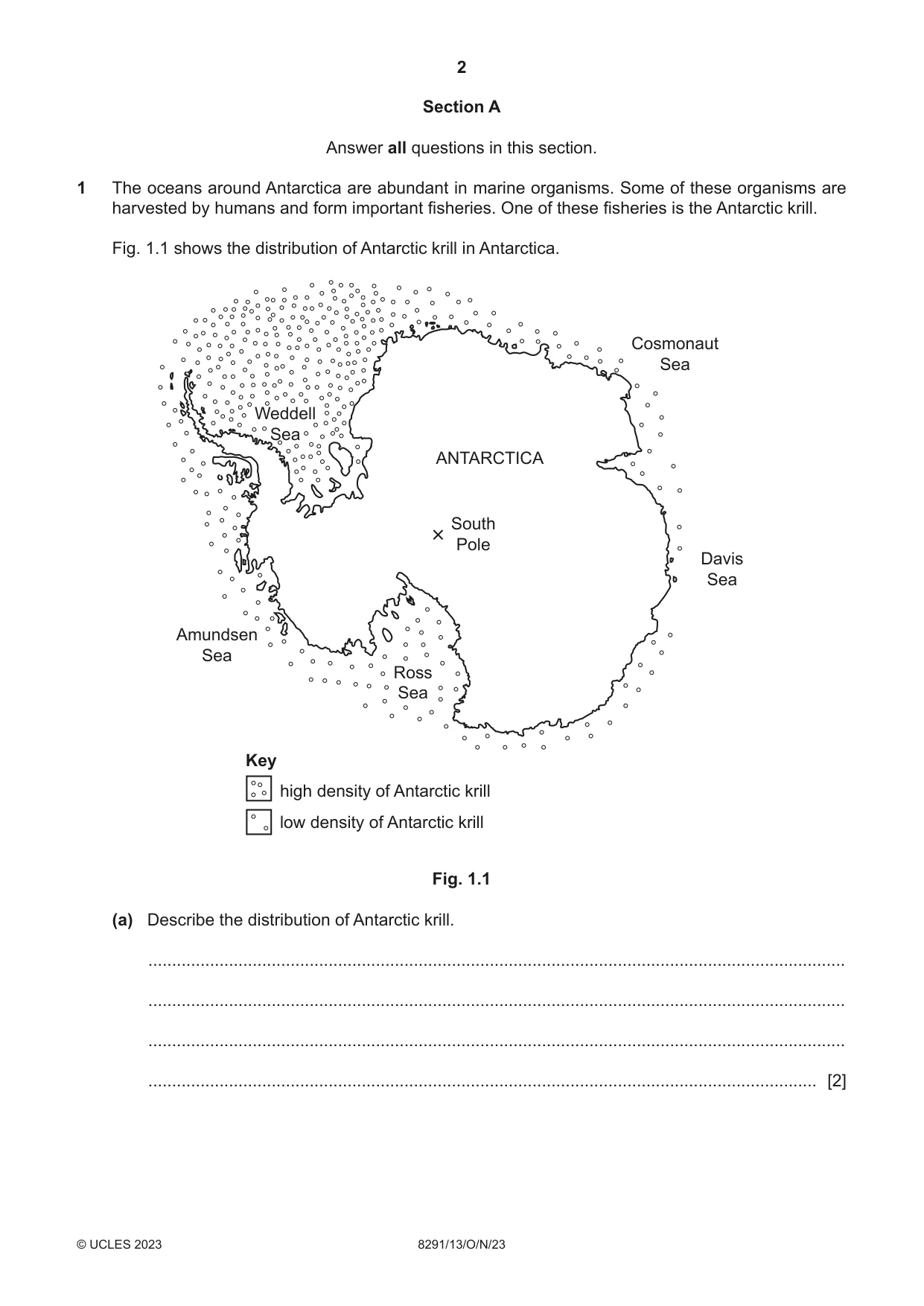 Cambridge A Level Environmental Management (AS only) 8291 2023 Oct/Nov Paper 1 · Variant 3 question paper, page 2 of 20