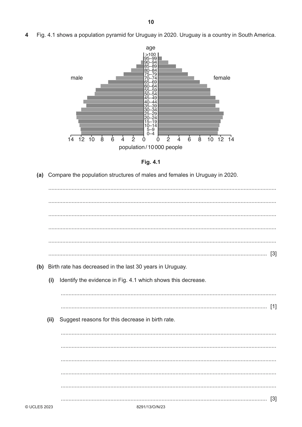 Cambridge A Level Environmental Management (AS only) 8291 2023 Oct/Nov Paper 1 · Variant 3 question paper, page 10 of 20