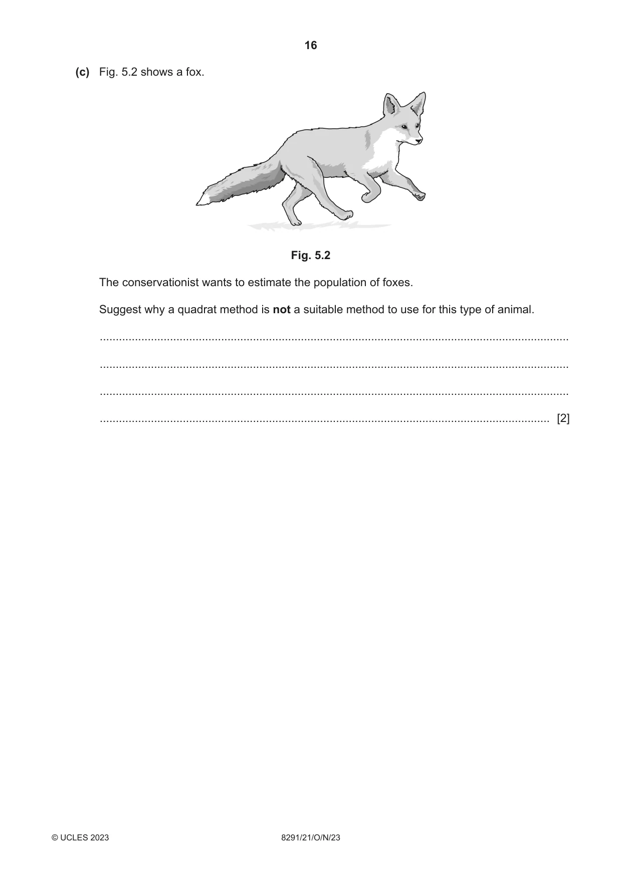Cambridge A Level Environmental Management (AS only) 8291 2023 Oct/Nov Paper 2 · Variant 1 question paper, page 16 of 20