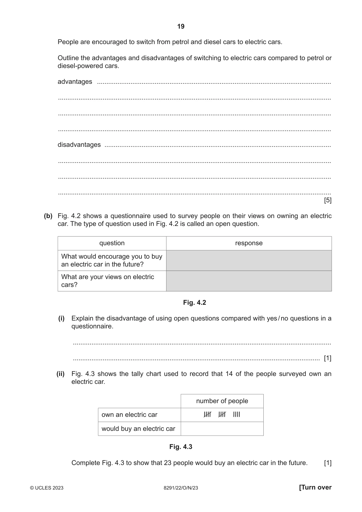 Cambridge A Level Environmental Management (AS only) 8291 2023 Oct/Nov Paper 2 · Variant 2 question paper, page 19 of 24