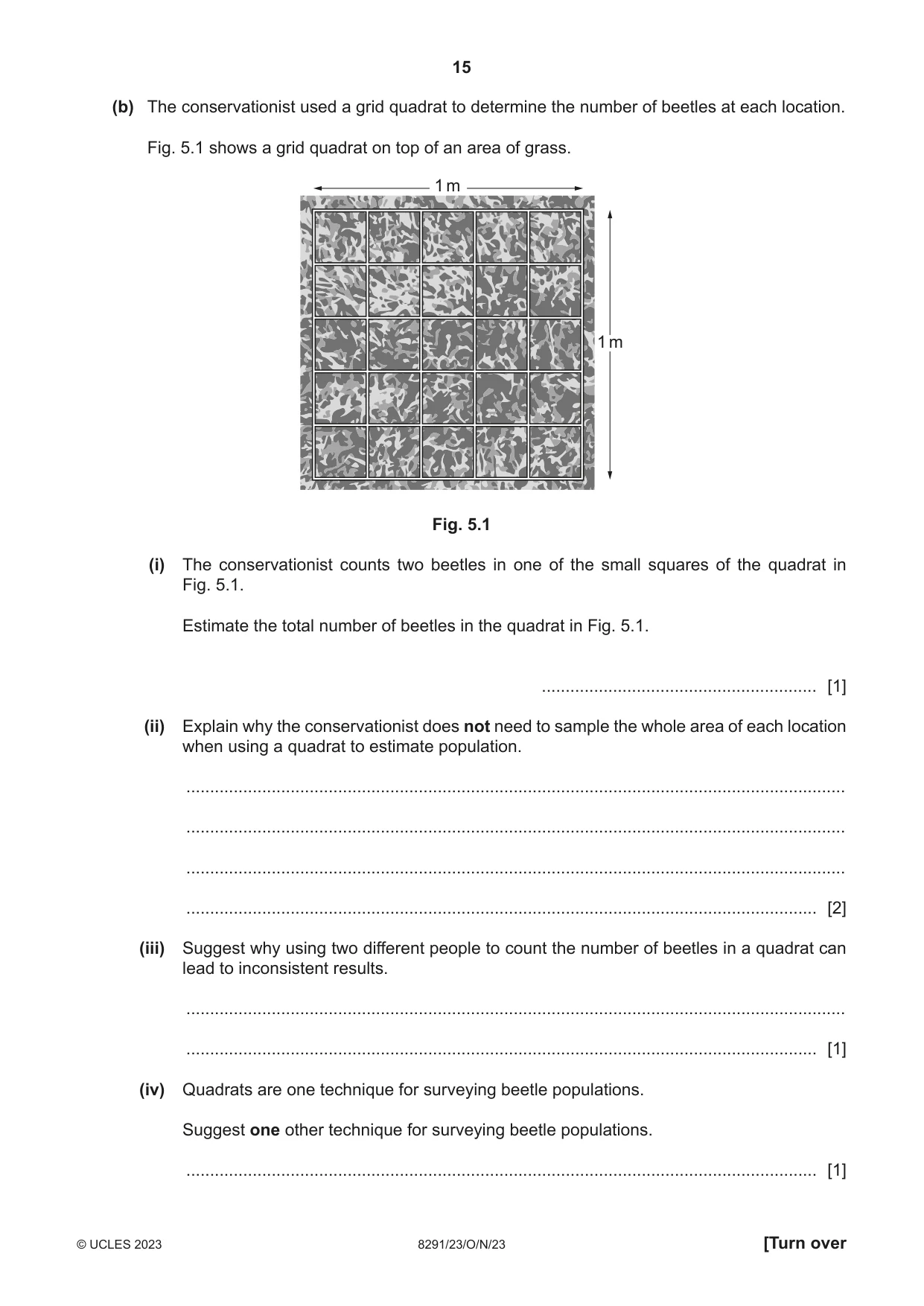 Cambridge A Level Environmental Management (AS only) 8291 2023 Oct/Nov Paper 2 · Variant 3 question paper, page 15 of 20