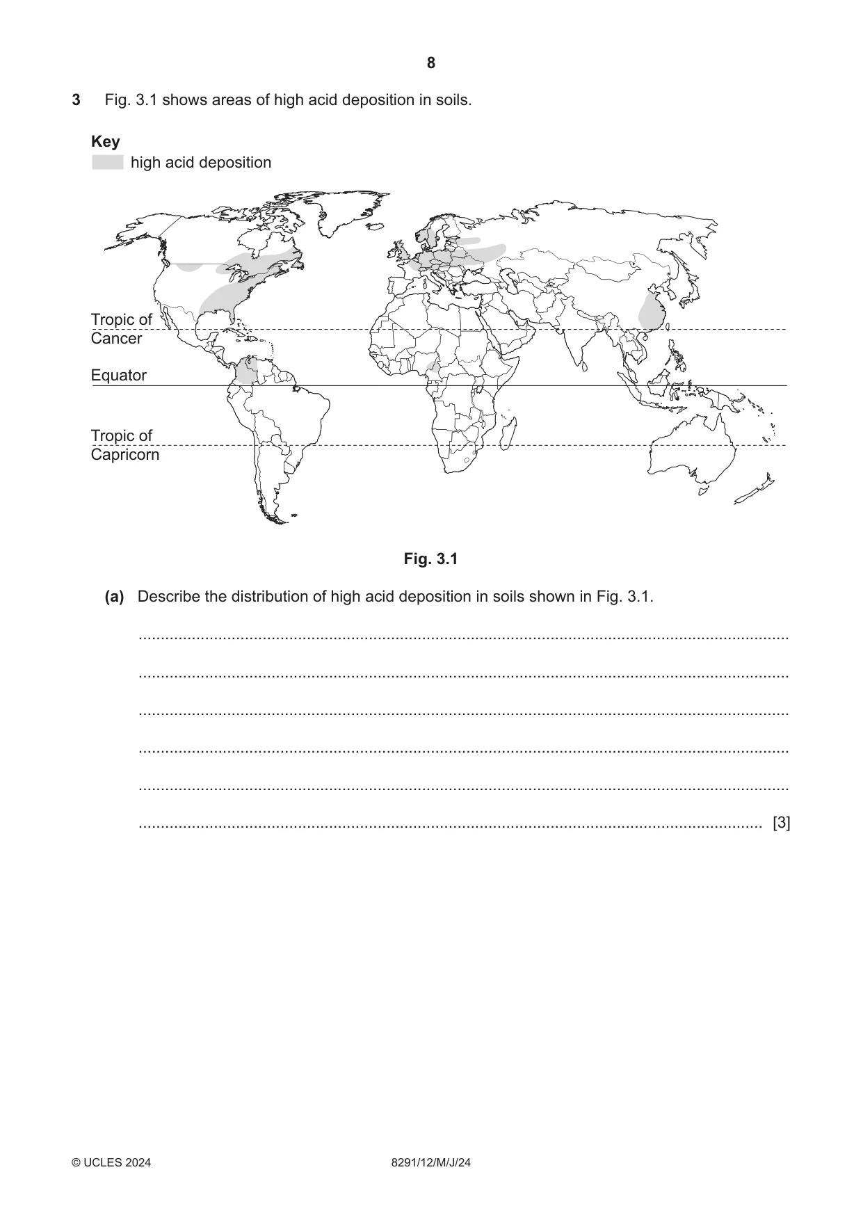 Cambridge A Level Environmental Management (AS only) 8291 2024 May/June Paper 1 · Variant 2 question paper, page 8 of 20