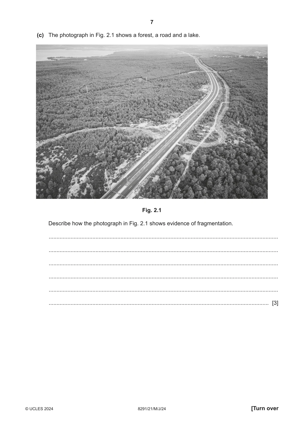 Cambridge A Level Environmental Management (AS only) 8291 2024 May/June Paper 2 · Variant 1 question paper, page 7 of 24