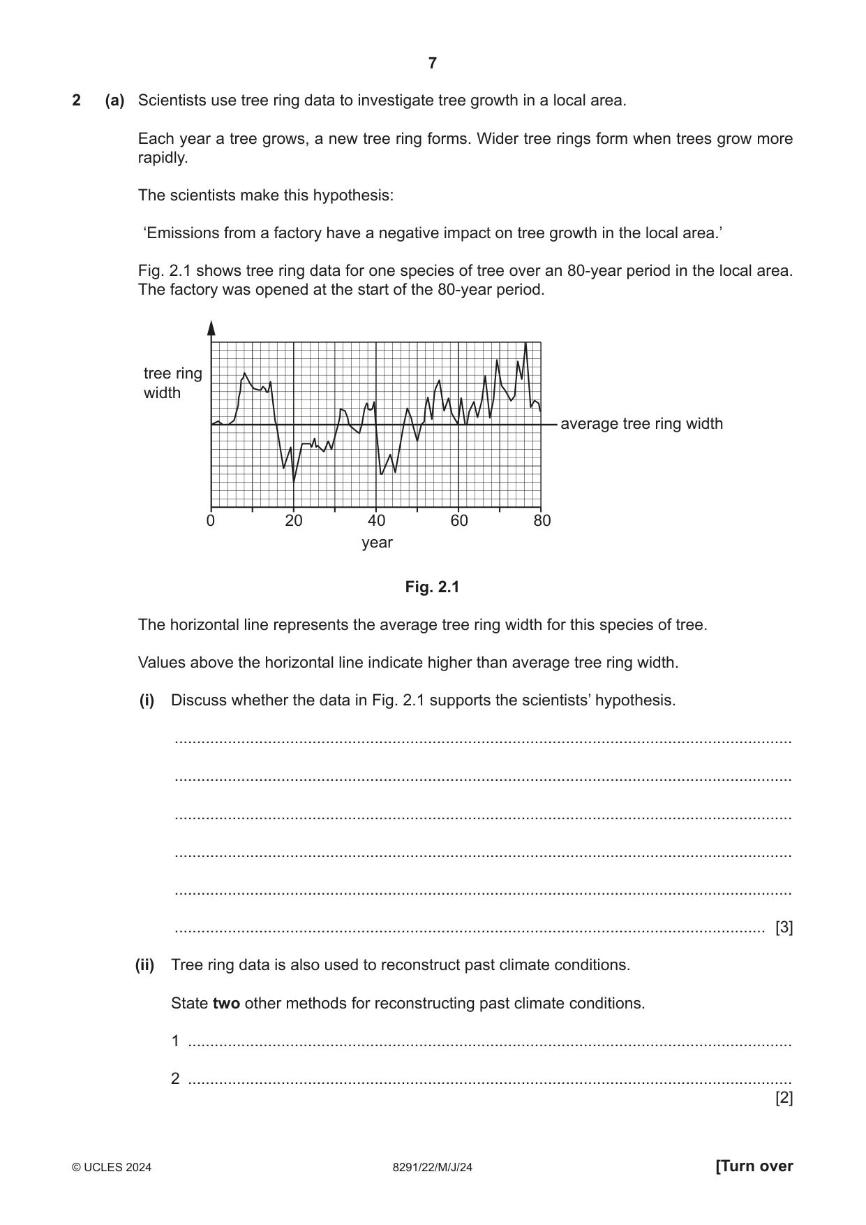 Cambridge A Level Environmental Management (AS only) 8291 2024 May/June Paper 2 · Variant 2 question paper, page 7 of 20