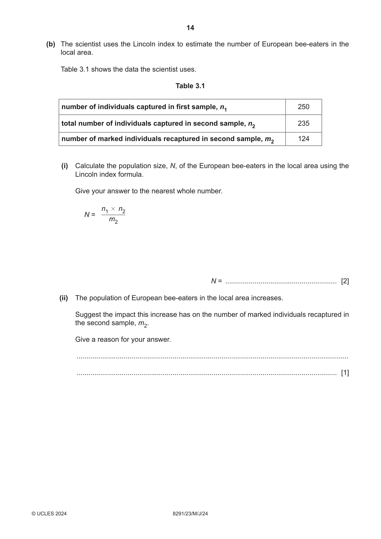 Cambridge A Level Environmental Management (AS only) 8291 2024 May/June Paper 2 · Variant 3 question paper, page 14 of 20
