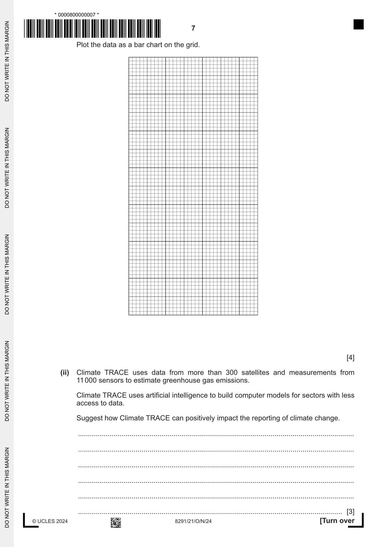 Cambridge A Level Environmental Management (AS only) 8291 2024 Oct/Nov Paper 2 · Variant 1 question paper, page 7 of 24