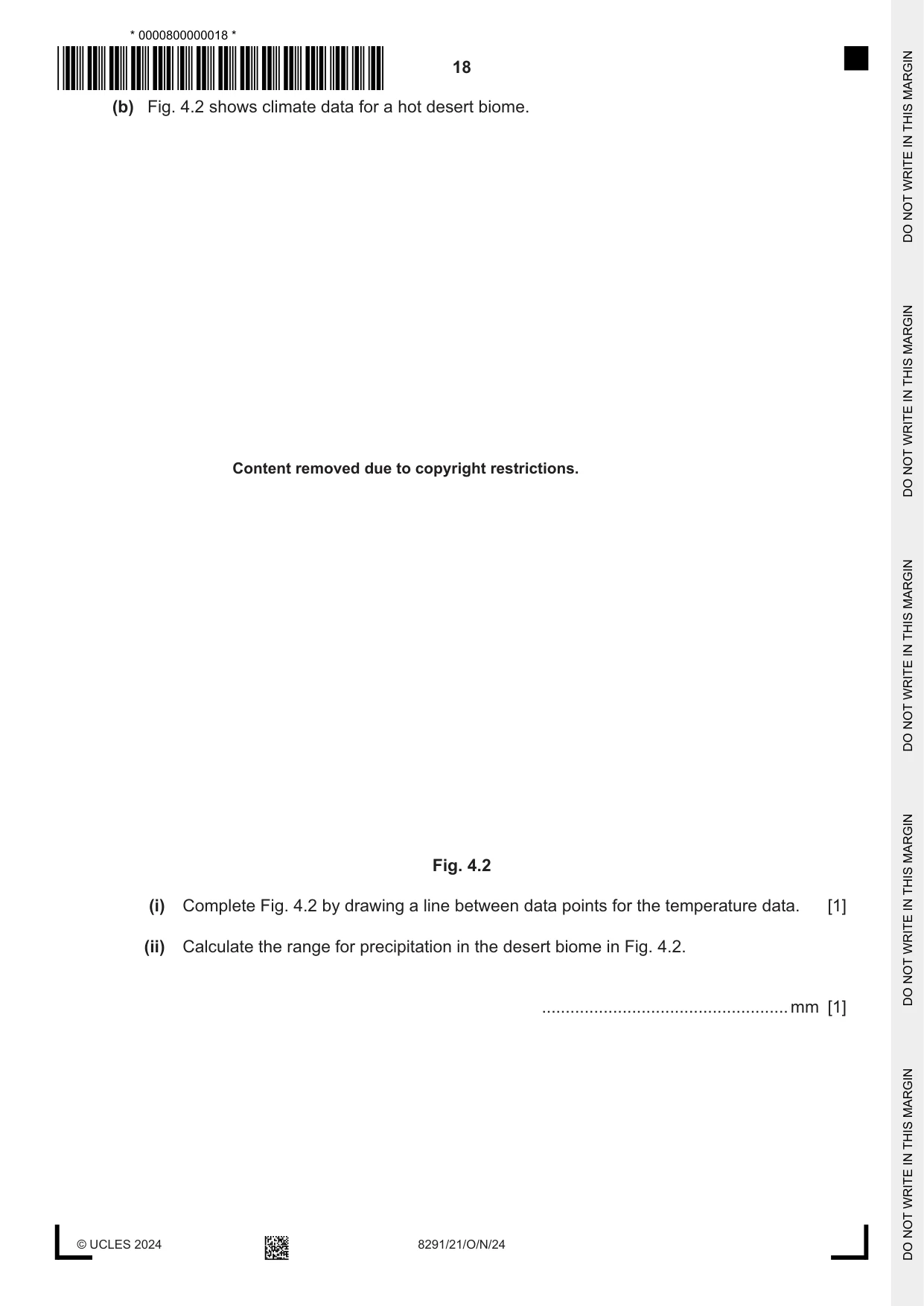 Cambridge A Level Environmental Management (AS only) 8291 2024 Oct/Nov Paper 2 · Variant 1 question paper, page 18 of 24