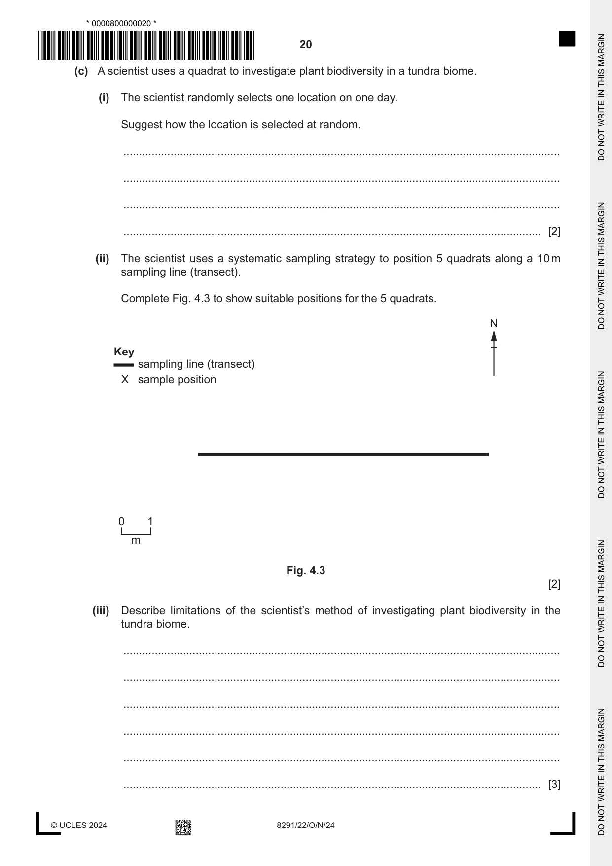 Cambridge A Level Environmental Management (AS only) 8291 2024 Oct/Nov Paper 2 · Variant 2 question paper, page 20 of 24