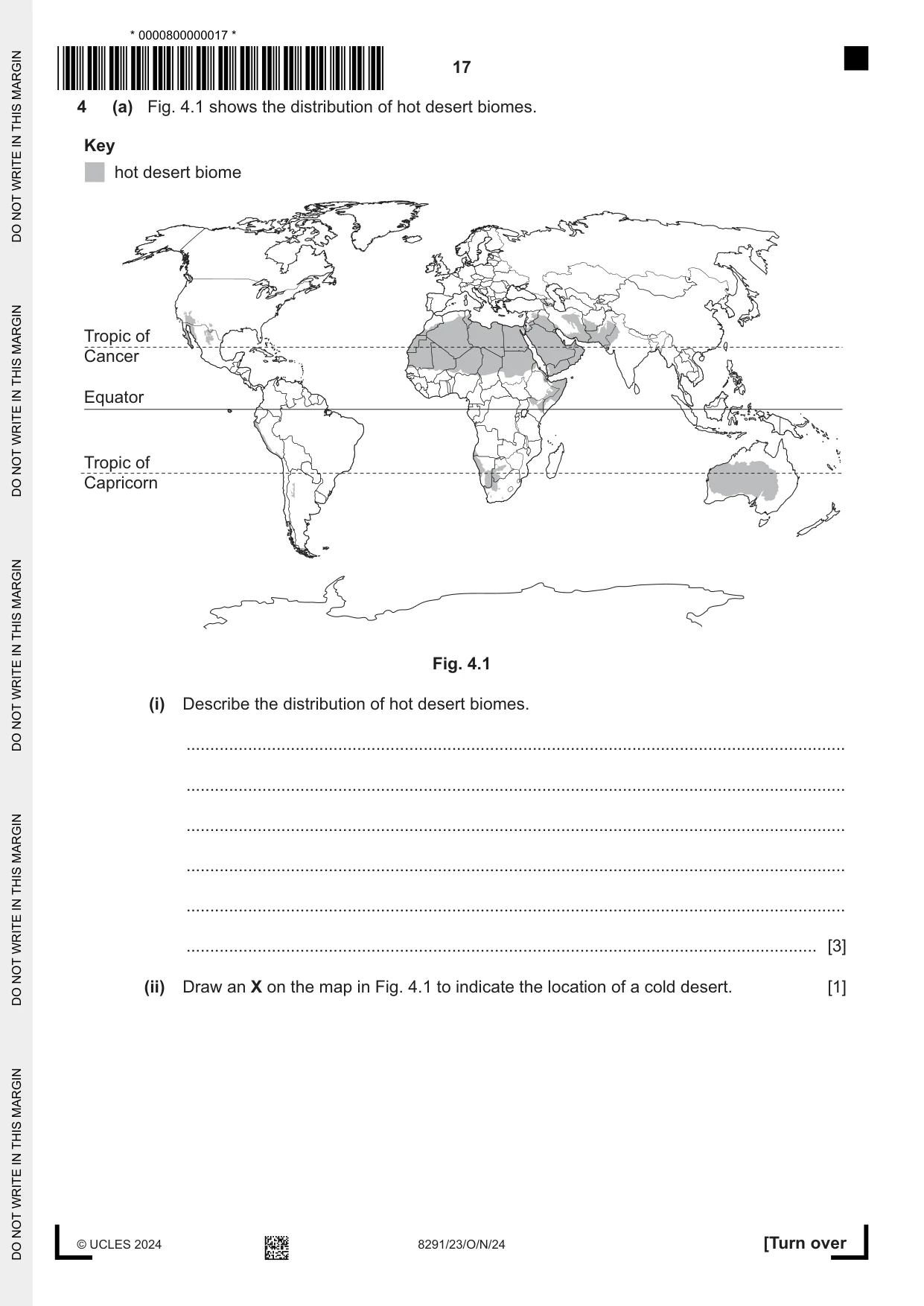 Cambridge A Level Environmental Management (AS only) 8291 2024 Oct/Nov Paper 2 · Variant 3 question paper, page 17 of 24