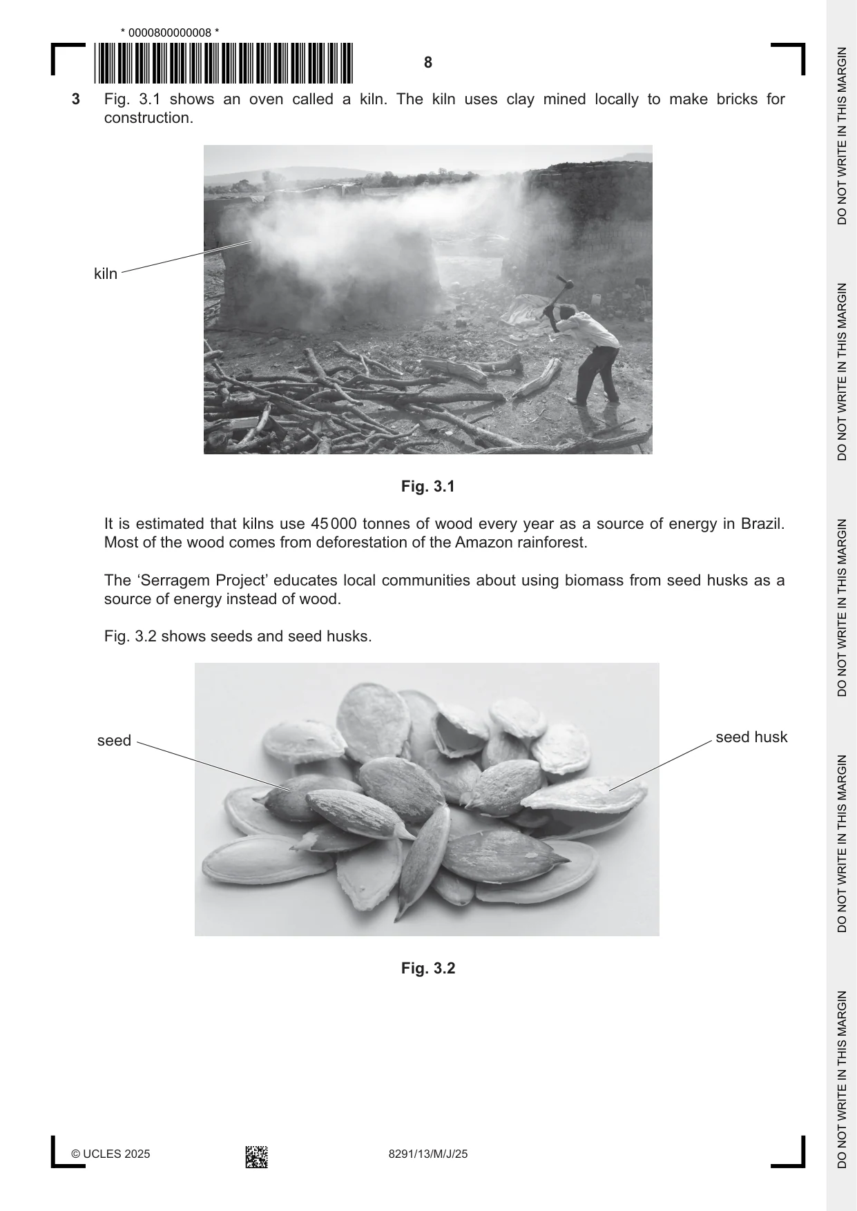 Cambridge A Level Environmental Management (AS only) 8291 2025 May/June Paper 1 · Variant 3 question paper, page 8 of 24
