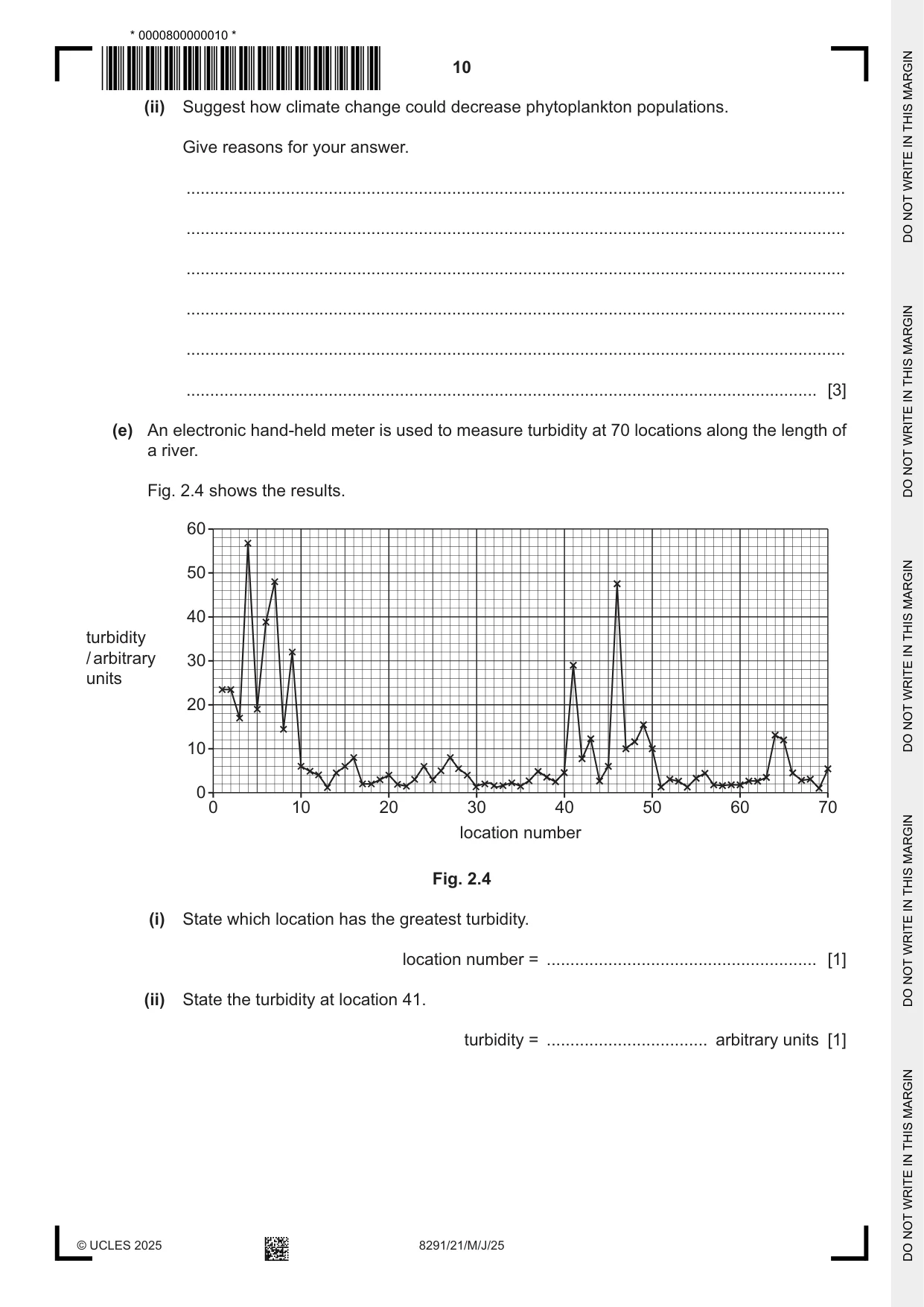 Cambridge A Level Environmental Management (AS only) 8291 2025 May/June Paper 2 · Variant 1 question paper, page 10 of 24