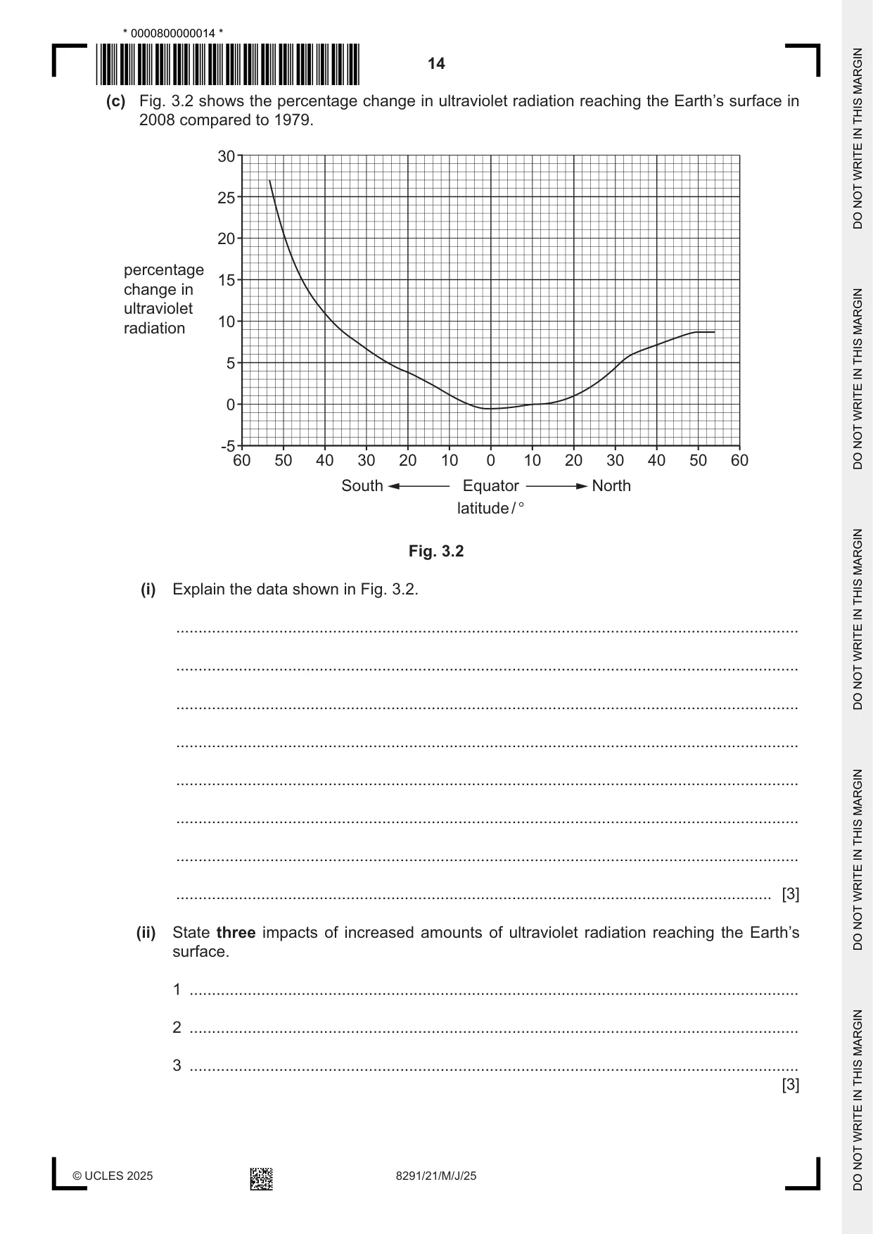 Cambridge A Level Environmental Management (AS only) 8291 2025 May/June Paper 2 · Variant 1 question paper, page 14 of 24