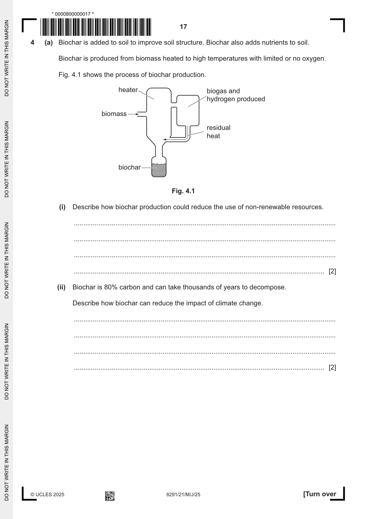 Cambridge A Level Environmental Management (AS only) 8291 2025 May/June Paper 2 · Variant 1 question paper, page 17 of 24