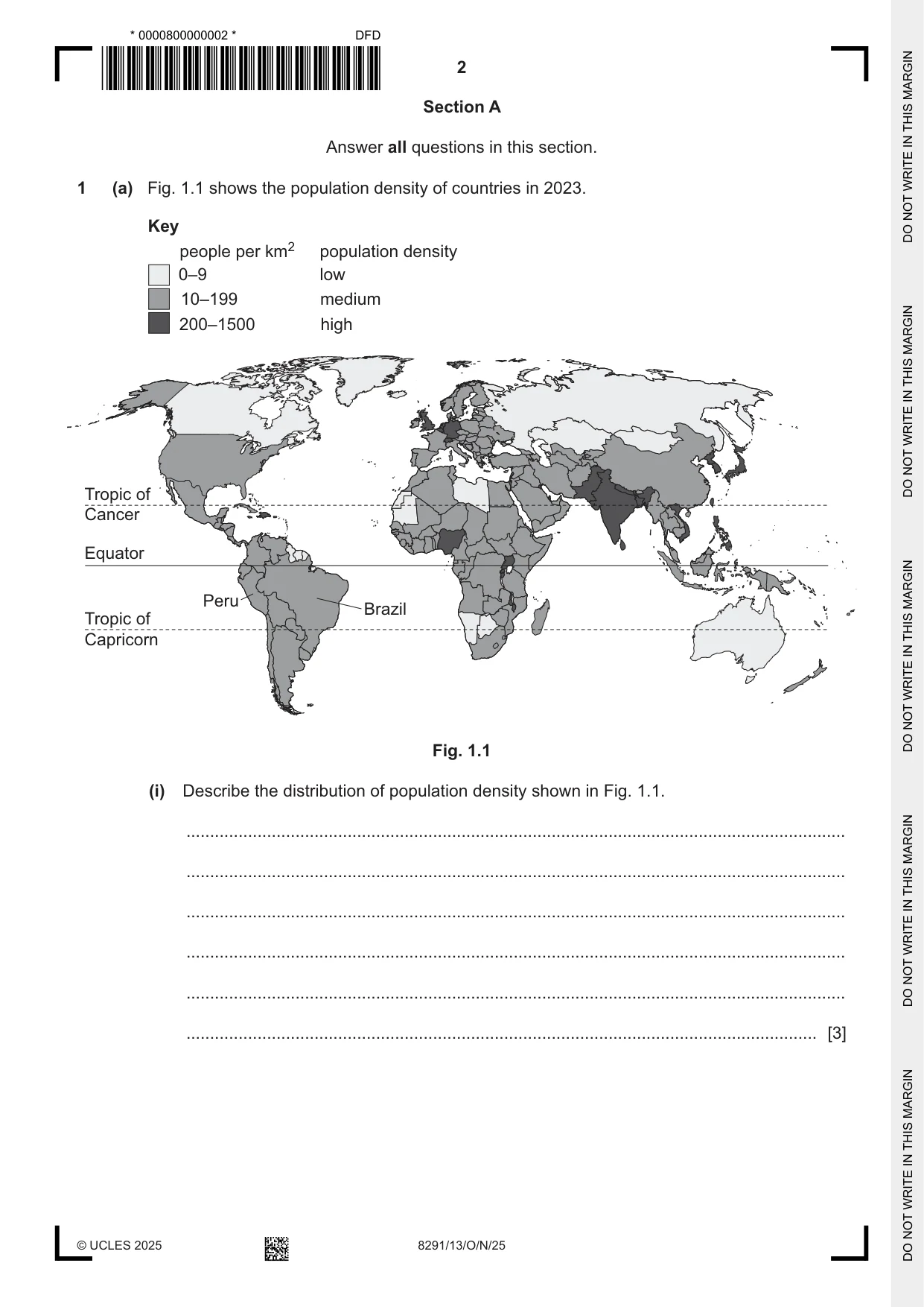 Cambridge A Level Environmental Management (AS only) 8291 2025 Oct/Nov Paper 1 · Variant 3 question paper, page 2 of 20