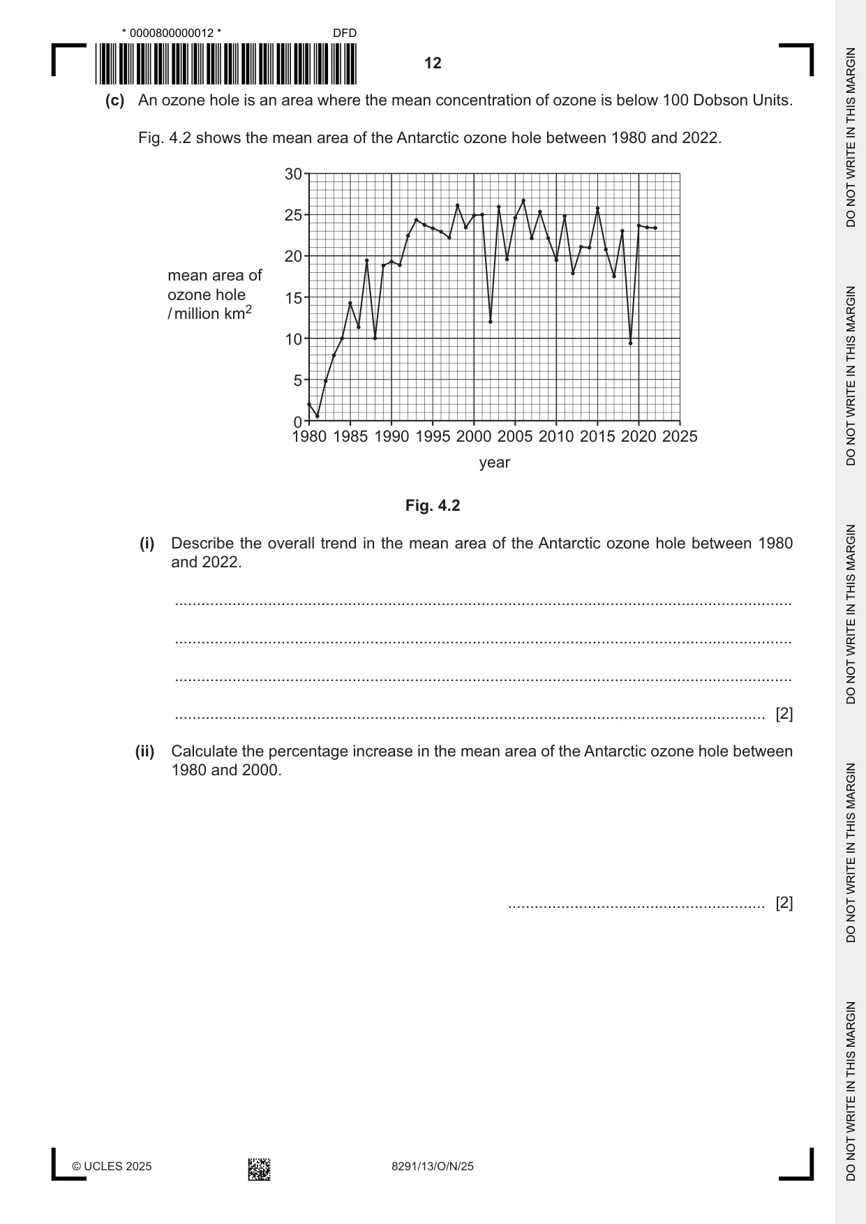 Cambridge A Level Environmental Management (AS only) 8291 2025 Oct/Nov Paper 1 · Variant 3 question paper, page 12 of 20