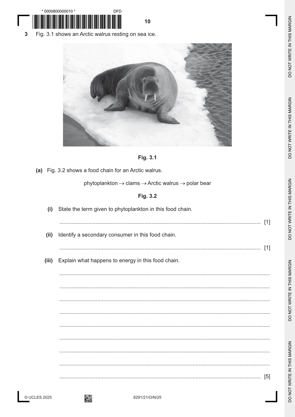 Cambridge A Level Environmental Management (AS only) 8291 2025 Oct/Nov Paper 2 · Variant 1 question paper, page 10 of 24