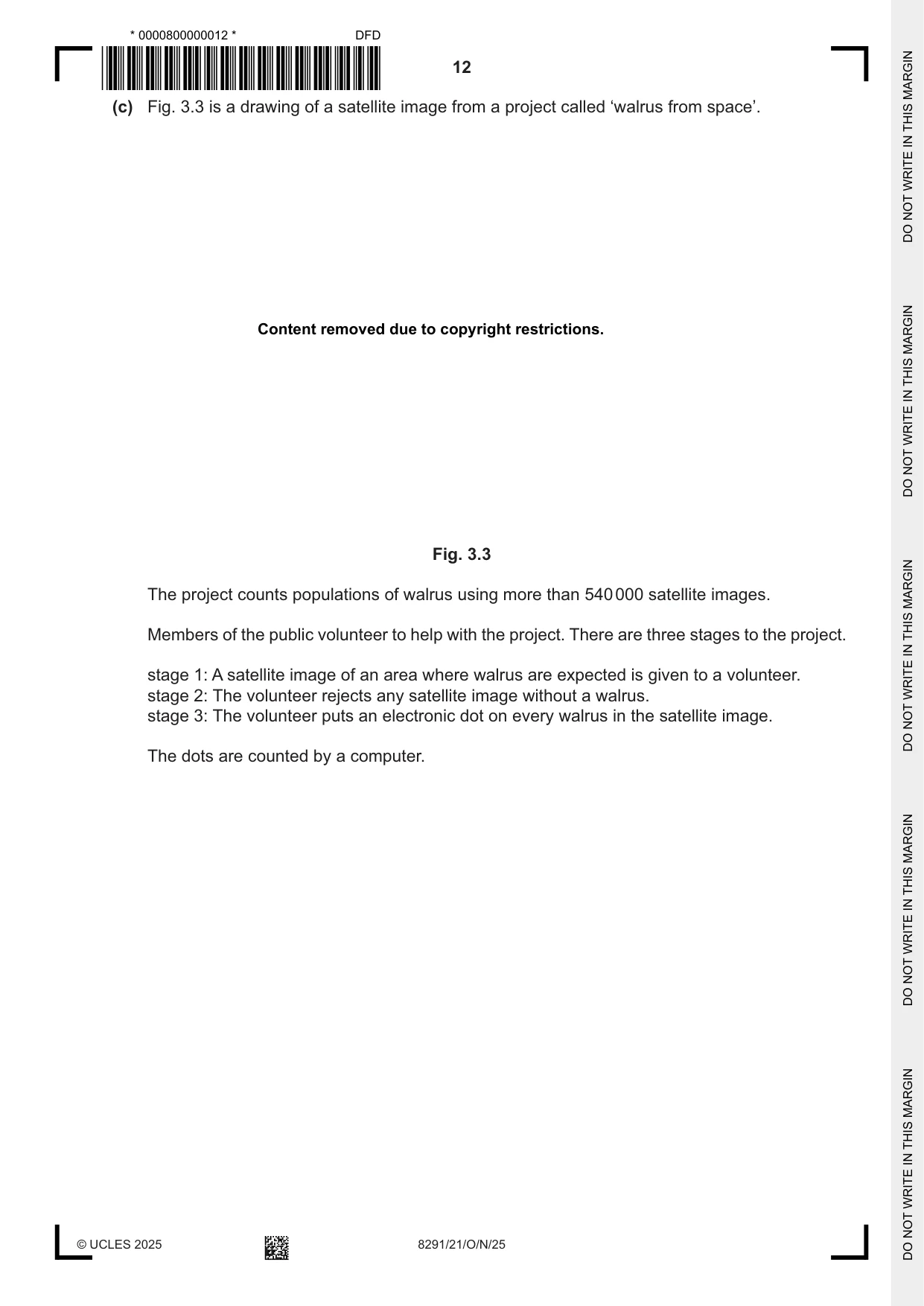 Cambridge A Level Environmental Management (AS only) 8291 2025 Oct/Nov Paper 2 · Variant 1 question paper, page 12 of 24