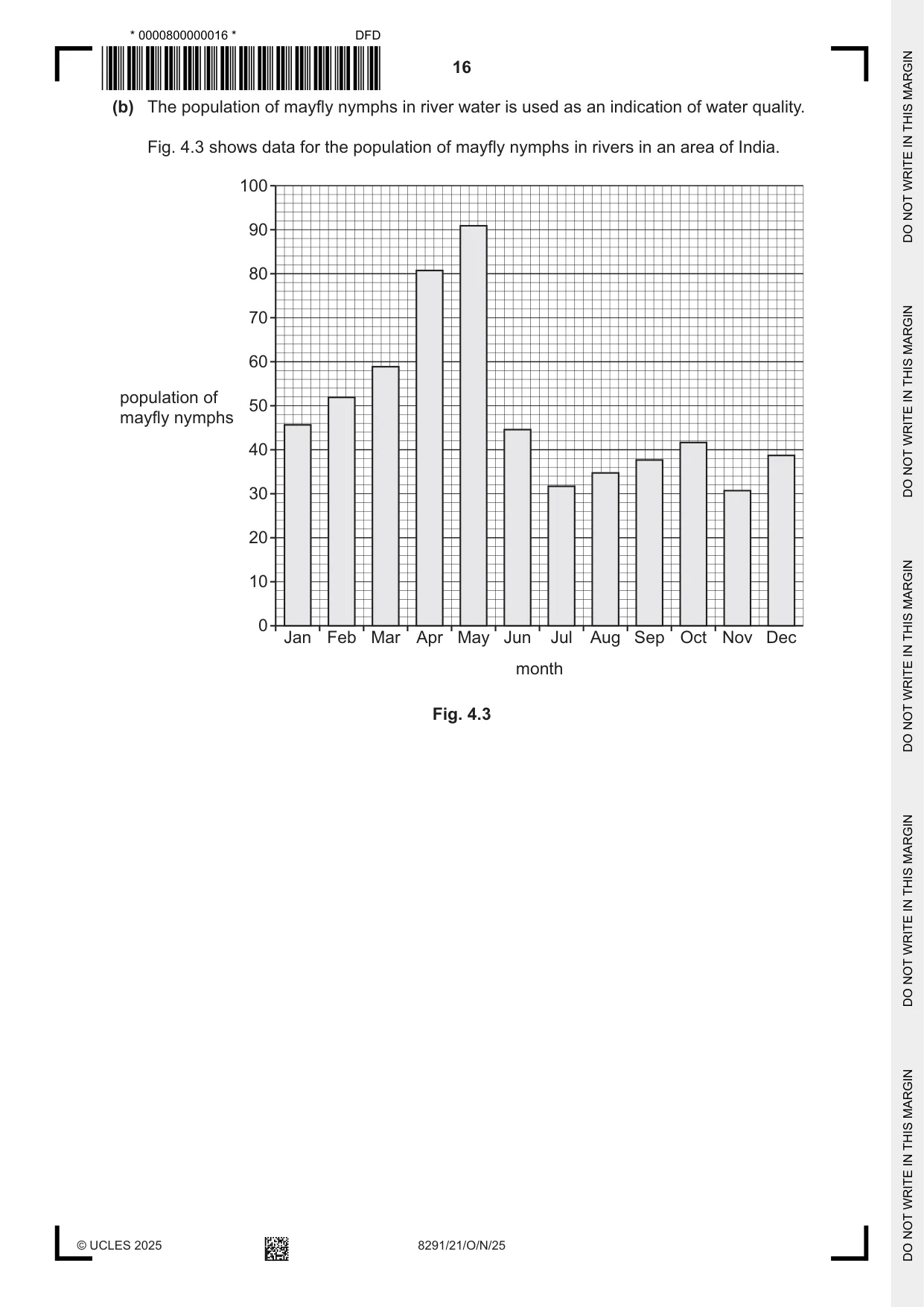 Cambridge A Level Environmental Management (AS only) 8291 2025 Oct/Nov Paper 2 · Variant 1 question paper, page 16 of 24