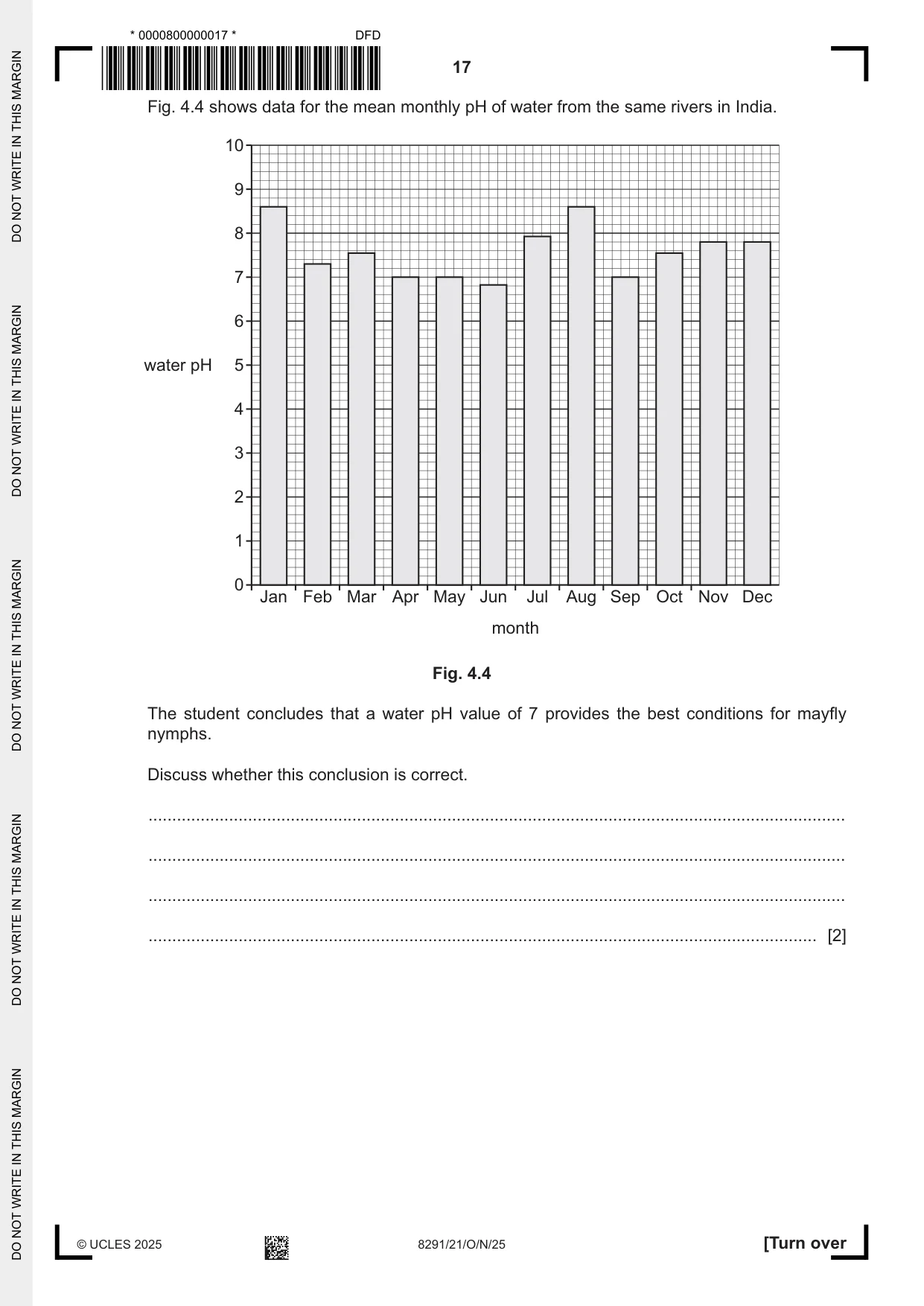 Cambridge A Level Environmental Management (AS only) 8291 2025 Oct/Nov Paper 2 · Variant 1 question paper, page 17 of 24