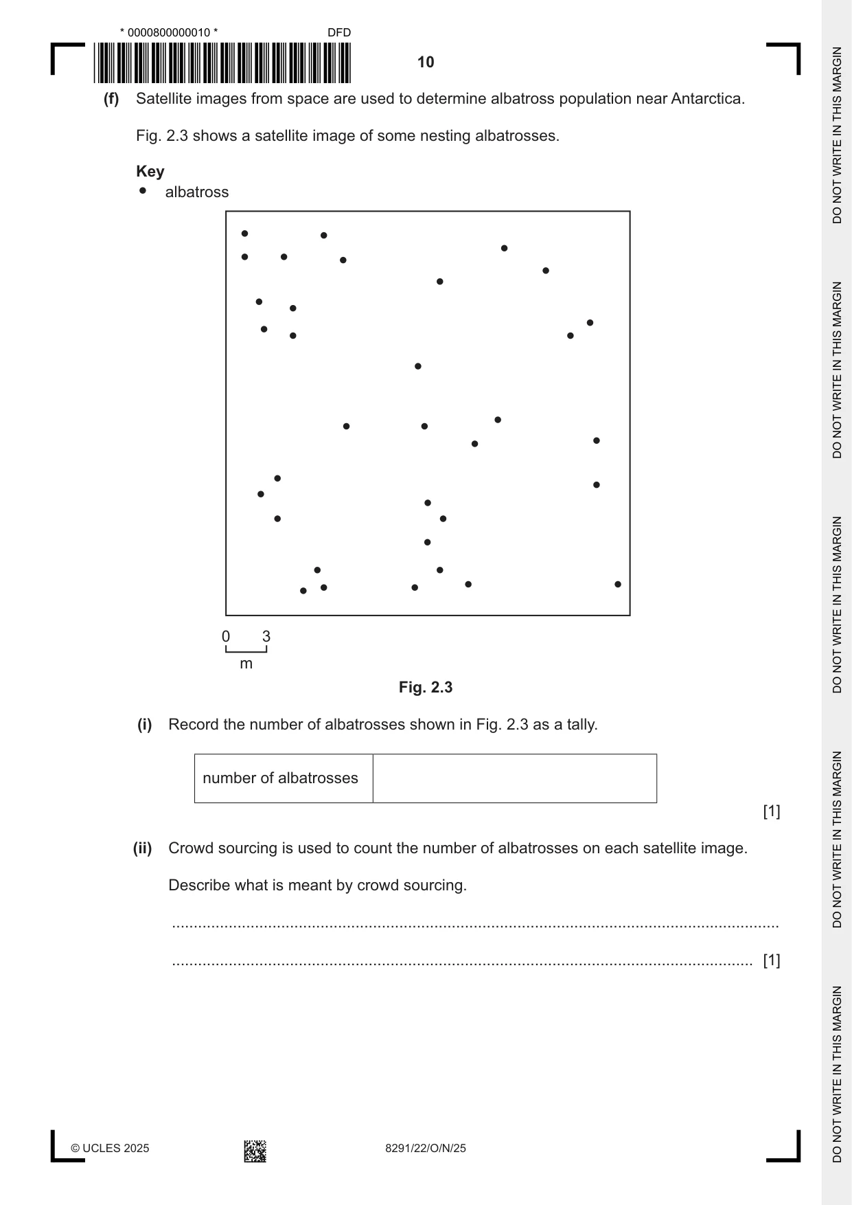 Cambridge A Level Environmental Management (AS only) 8291 2025 Oct/Nov Paper 2 · Variant 2 question paper, page 10 of 24
