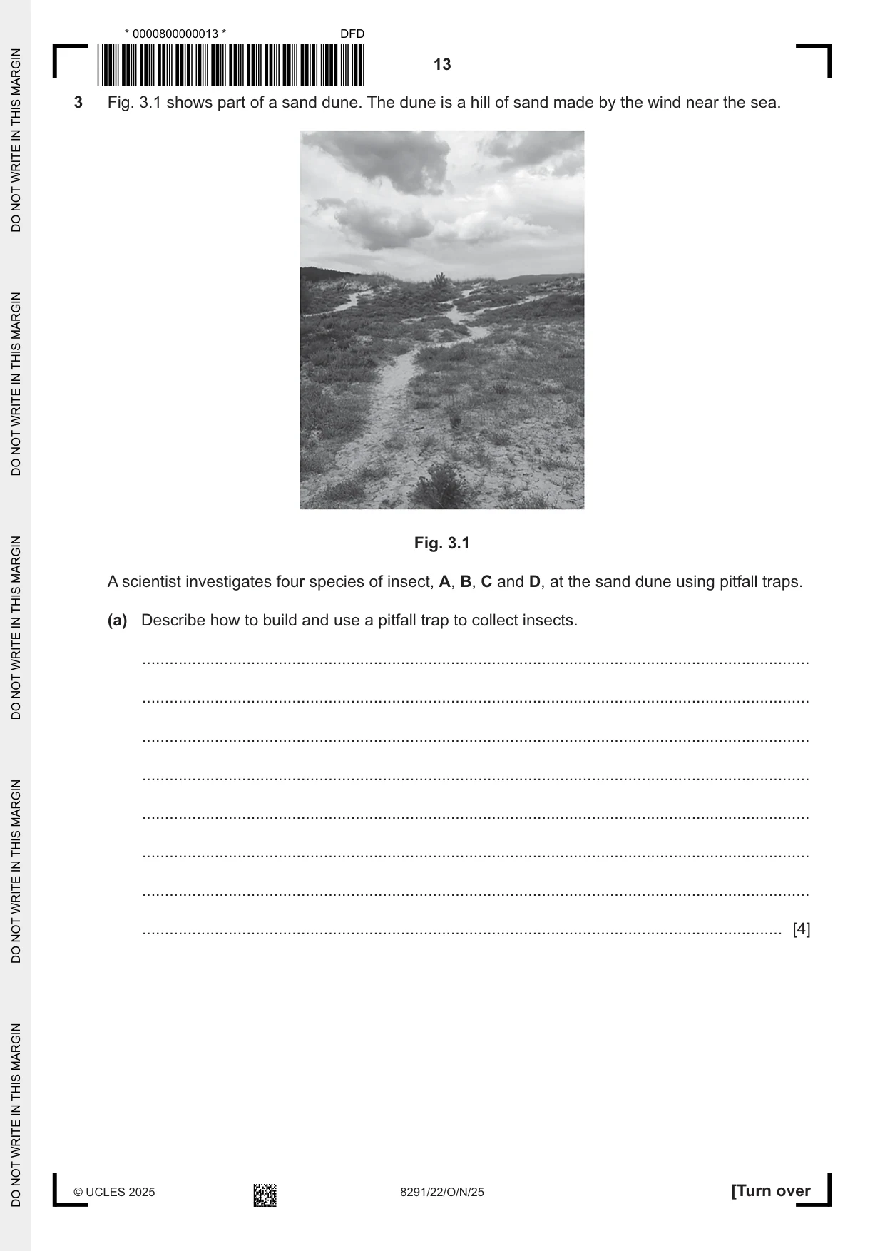 Cambridge A Level Environmental Management (AS only) 8291 2025 Oct/Nov Paper 2 · Variant 2 question paper, page 13 of 24