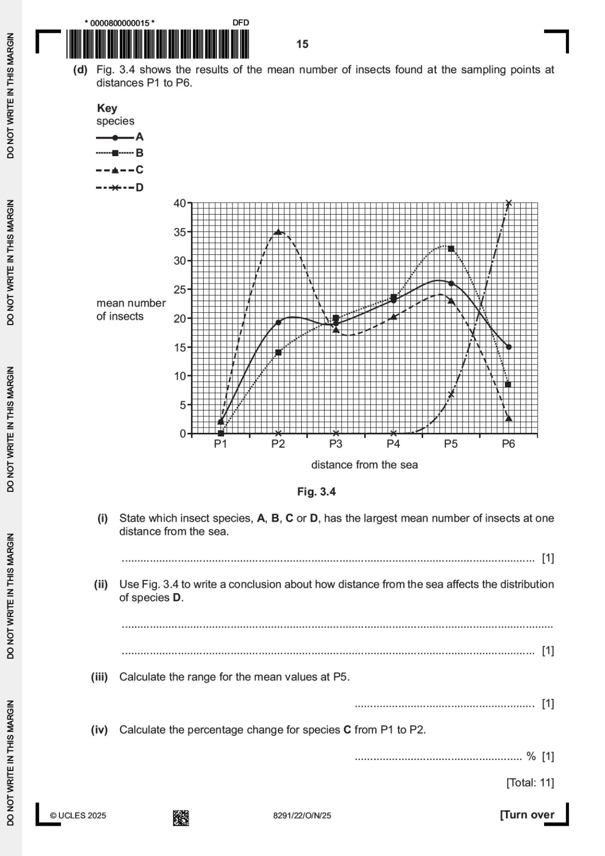 Cambridge A Level Environmental Management (AS only) 8291 2025 Oct/Nov Paper 2 · Variant 2 question paper, page 15 of 24