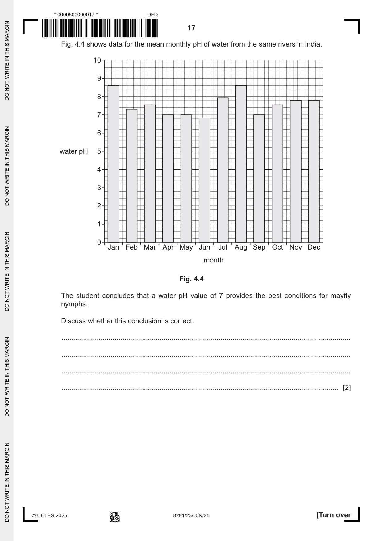 Cambridge A Level Environmental Management (AS only) 8291 2025 Oct/Nov Paper 2 · Variant 3 question paper, page 17 of 24