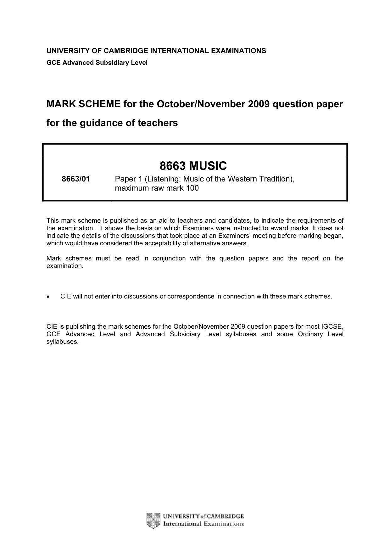 Mark scheme, page 1 of 4