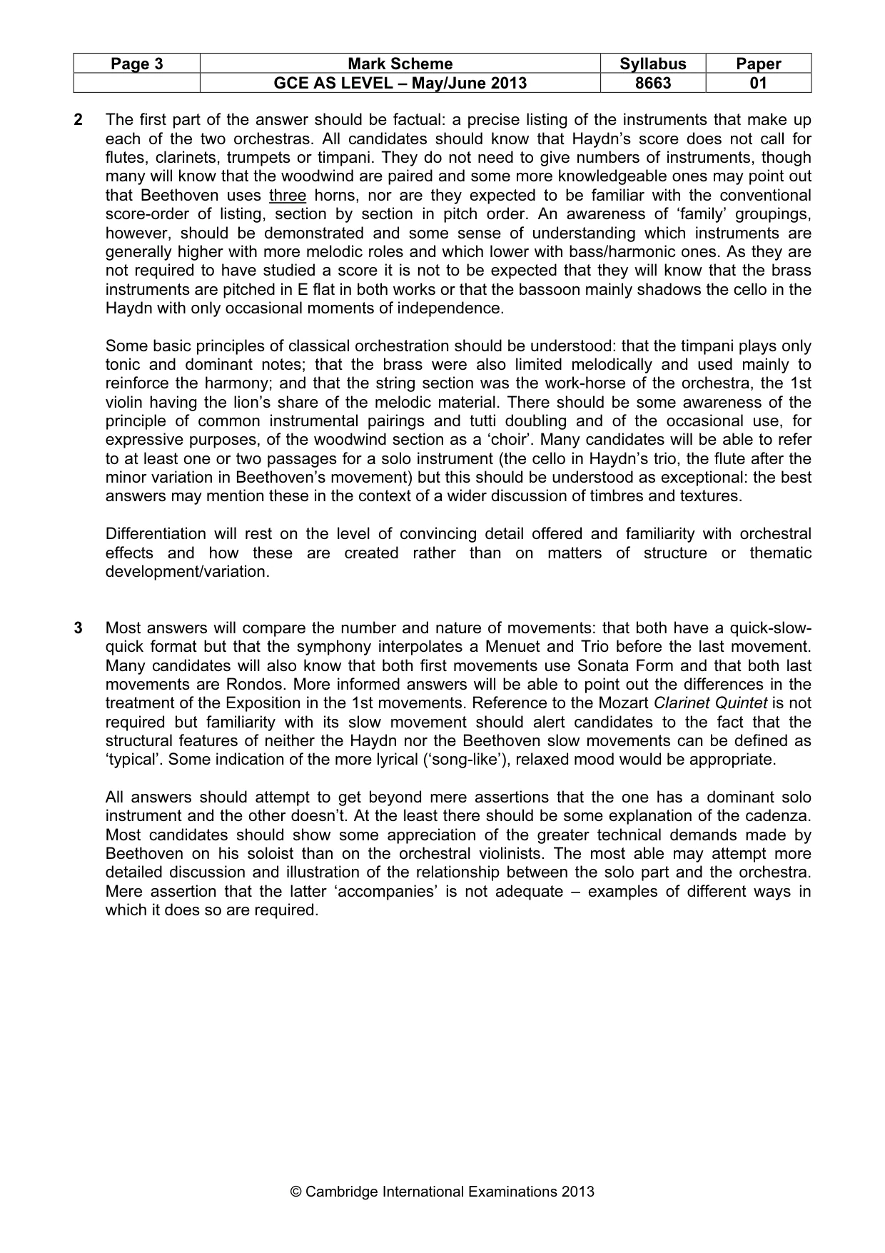 Mark scheme, page 3 of 6