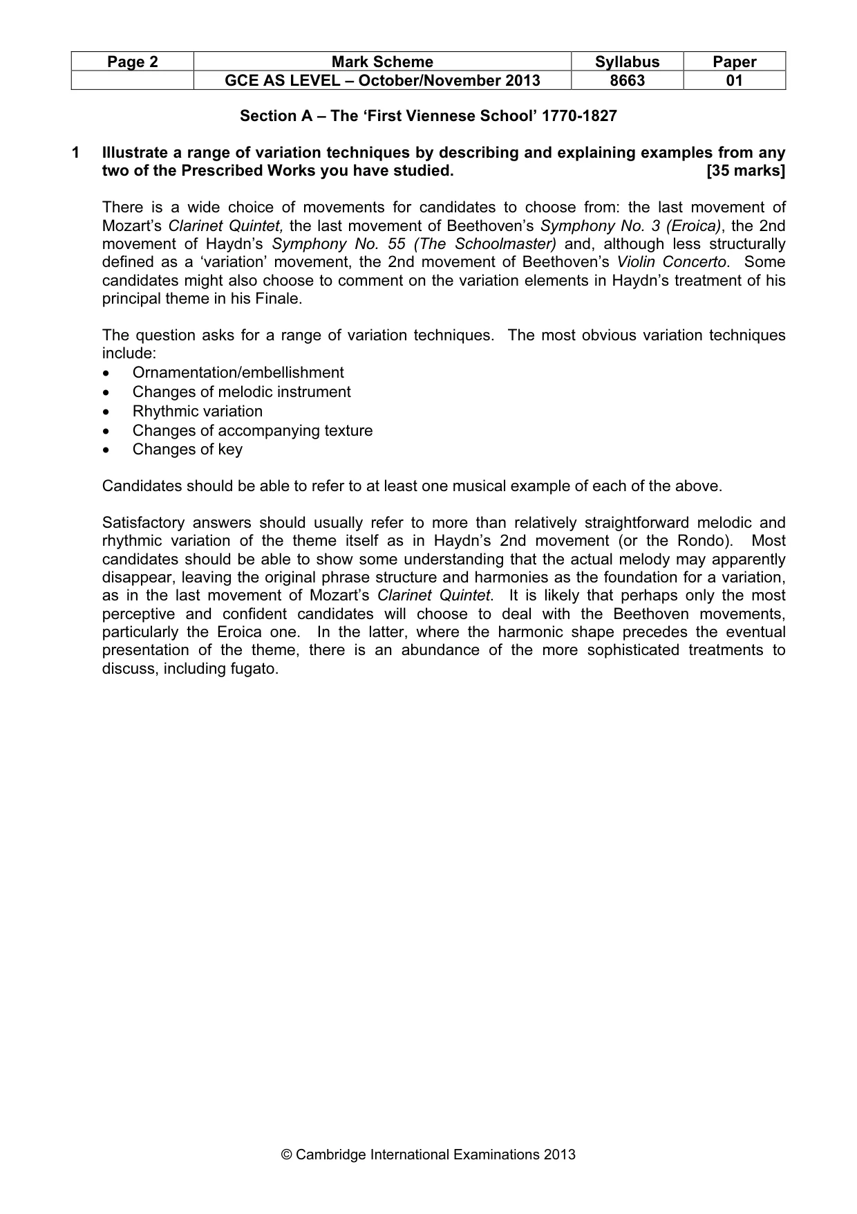 Mark scheme, page 2 of 9