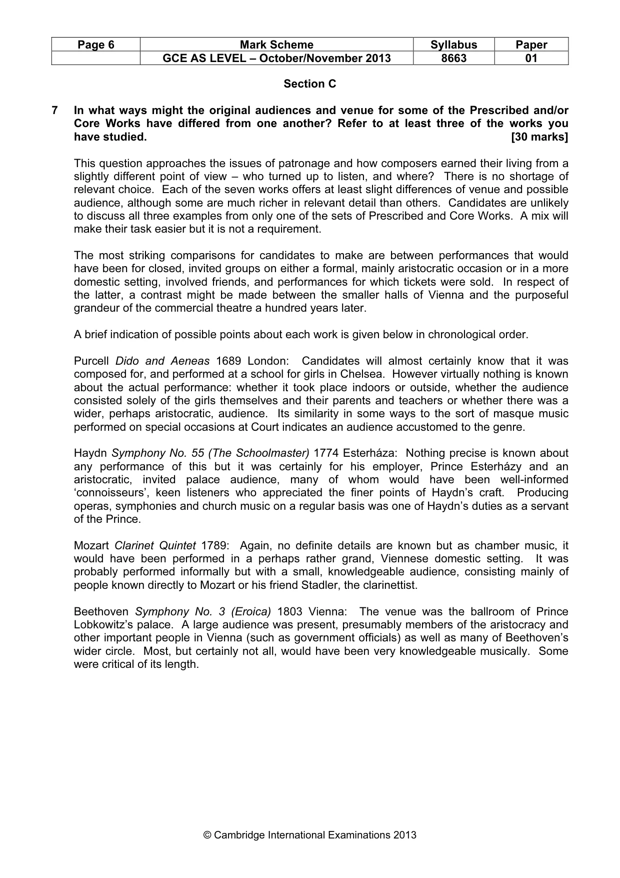 Mark scheme, page 6 of 9