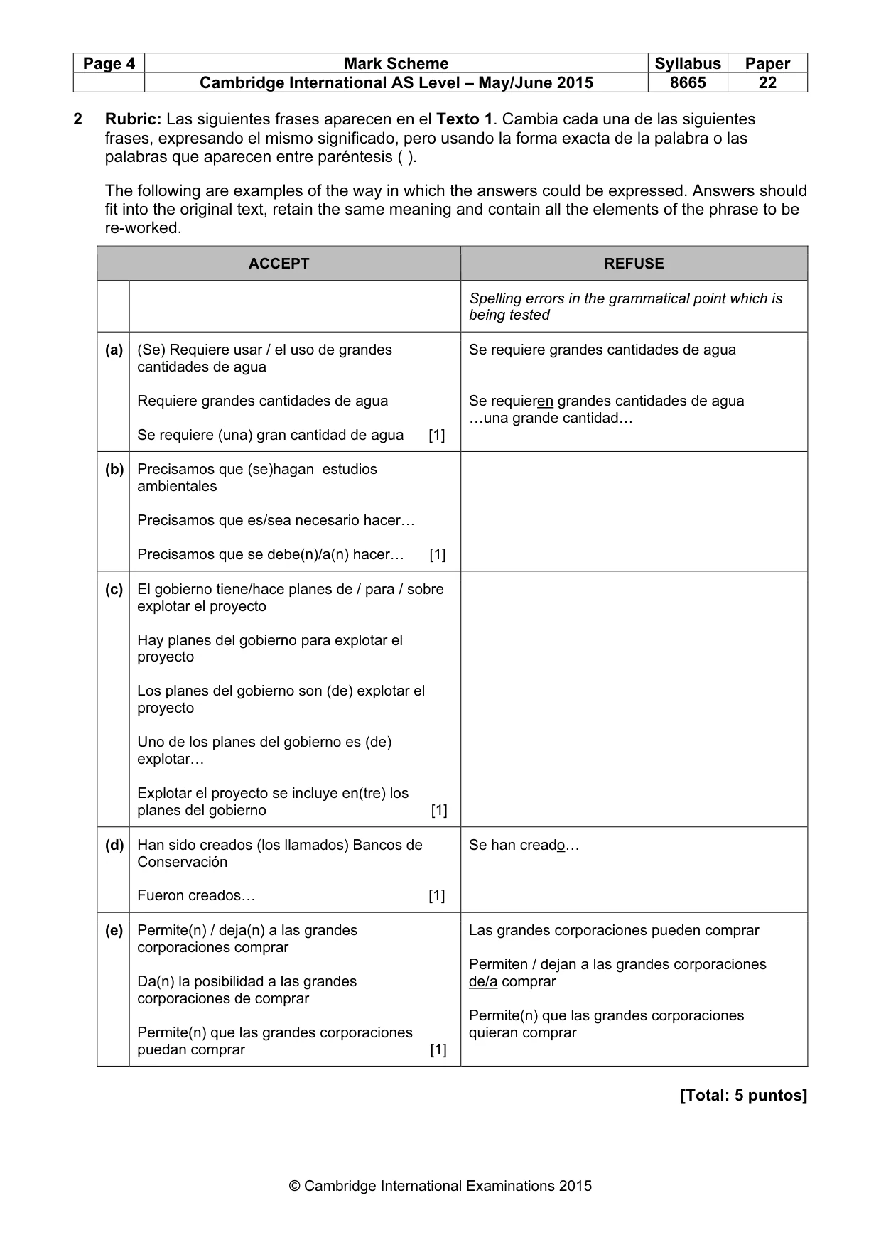 Mark scheme, page 4 of 13