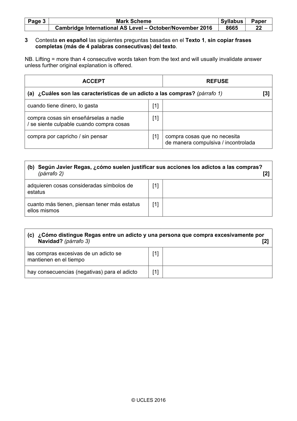 Mark scheme, page 3 of 10