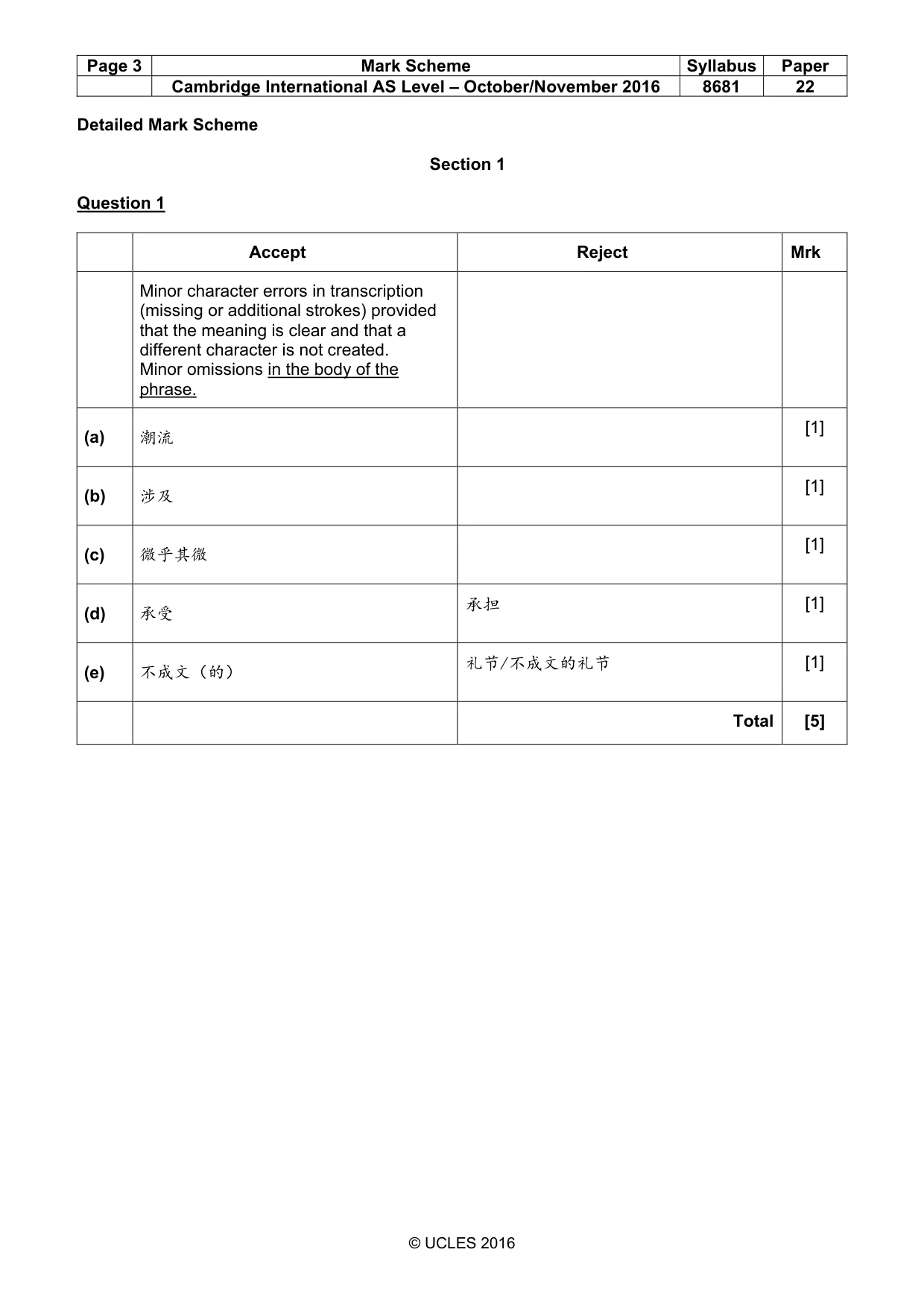 Mark scheme, page 3 of 14