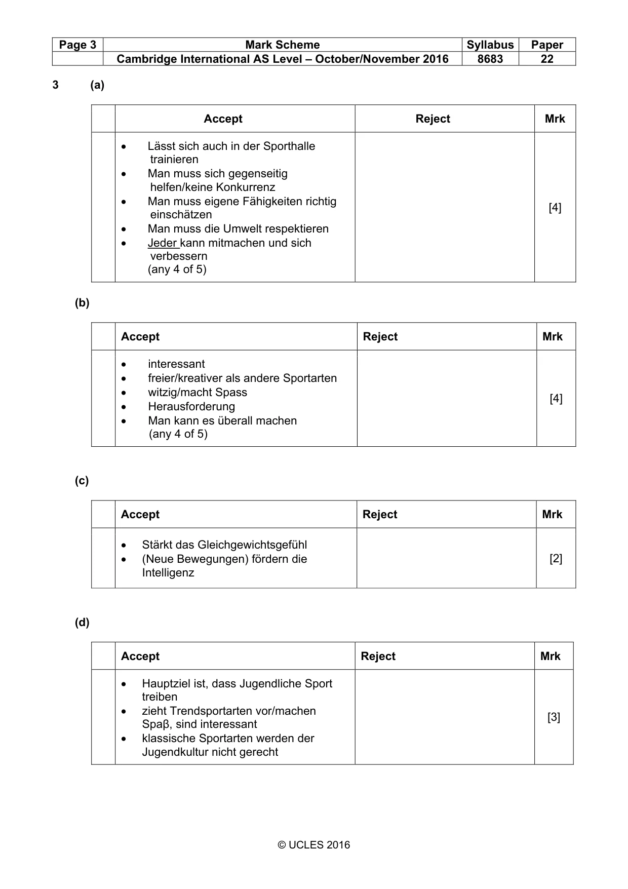 Mark scheme, page 3 of 10