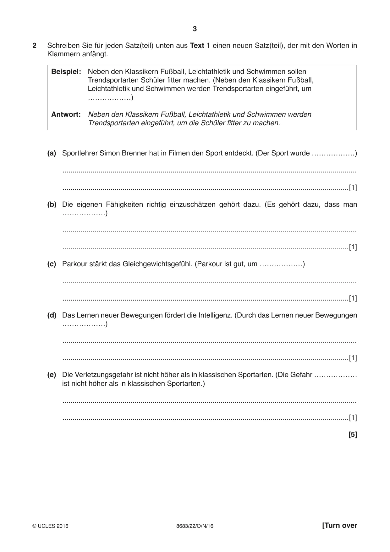 Cambridge A Level German - Language (AS Level only) 8683 2016 Oct/Nov Paper 2 · Variant 2 question paper, page 3 of 8